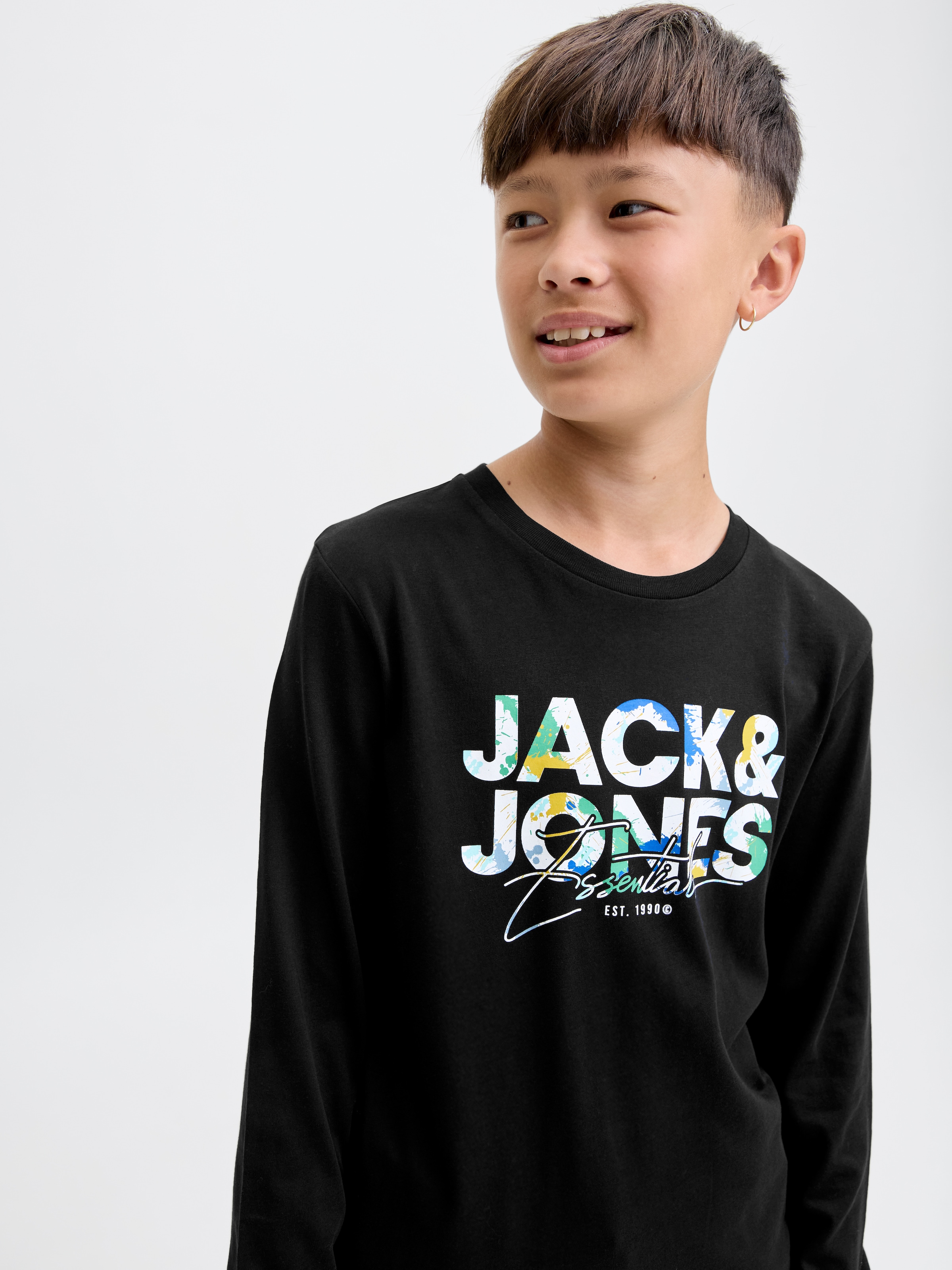Jack & Jones Junior Langarmshirt »JJGEPLAS TEE LS CREW NECK JNR«