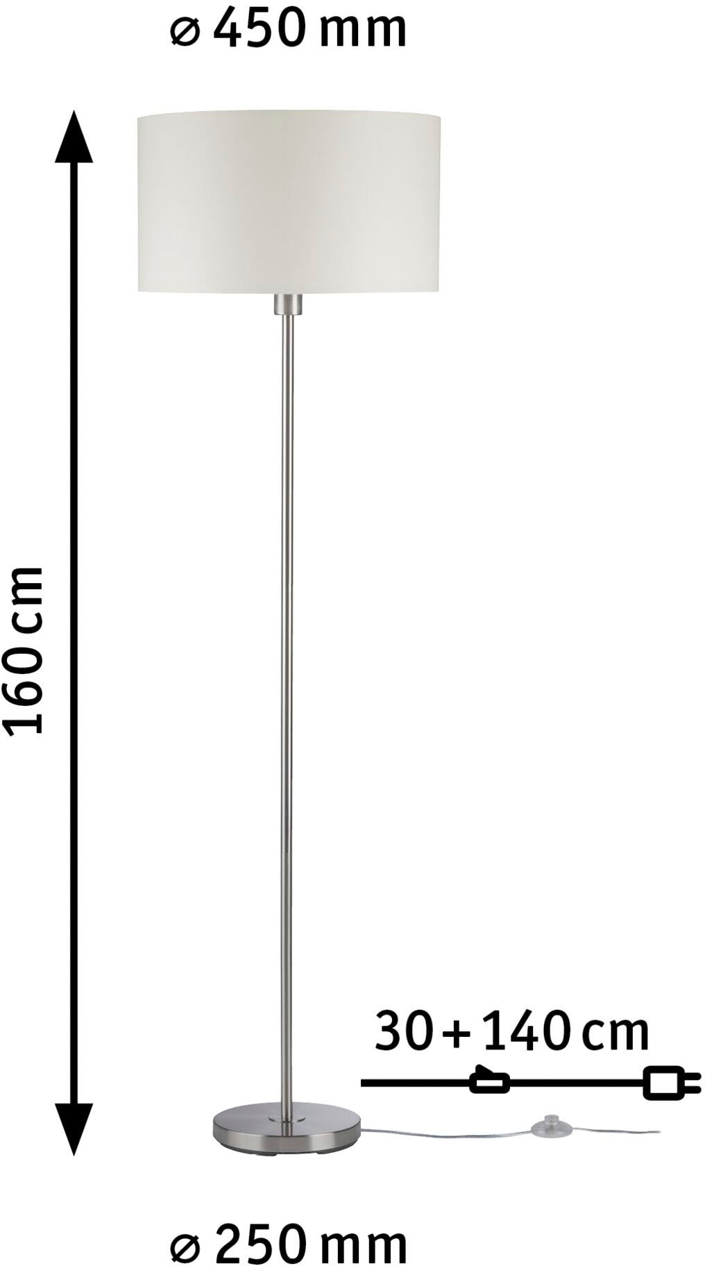 Paulmann LED Stehlampe »Tessa«, 1 flammig-flammig, E27 online bestellen