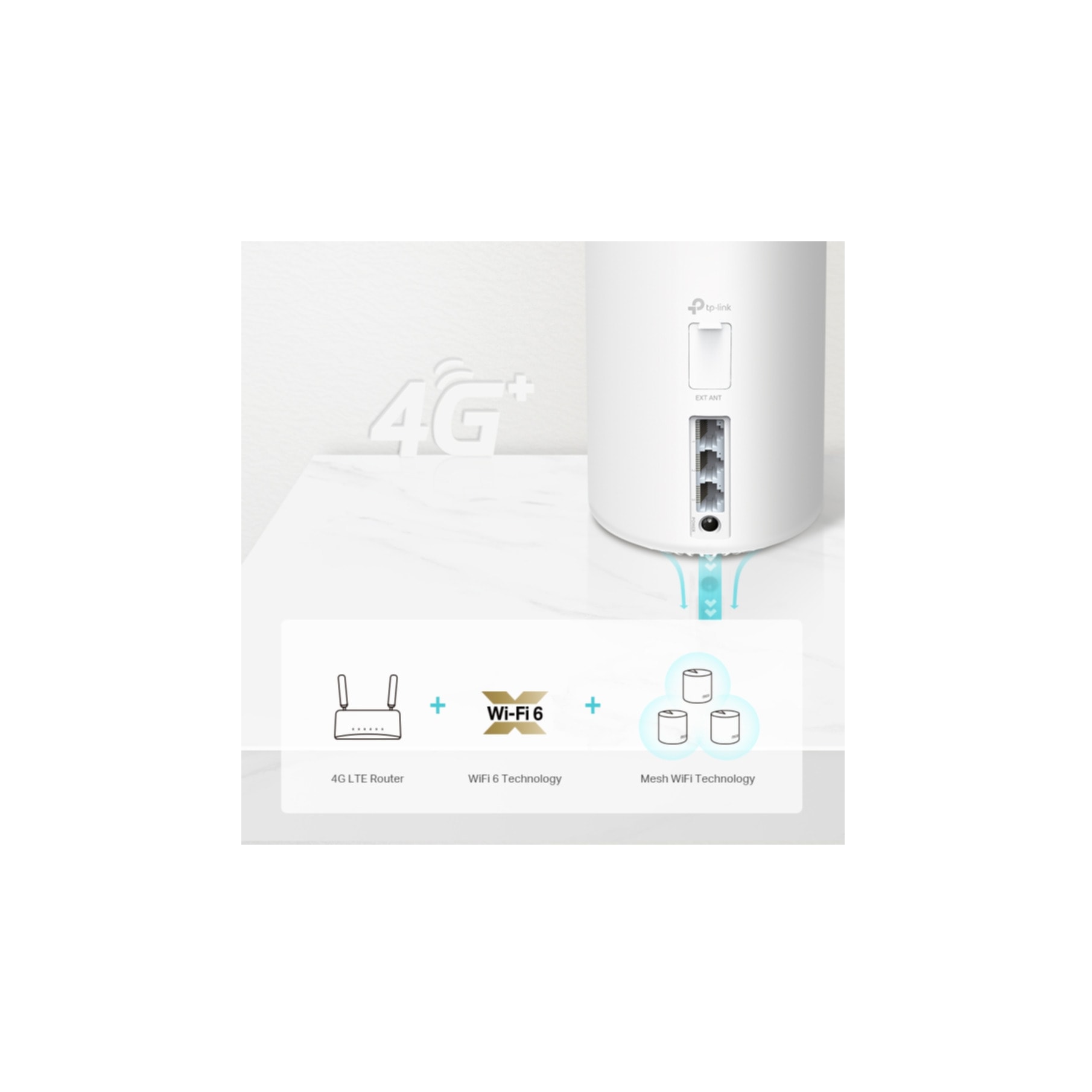 TP-Link WLAN-Repeater »4G+ AX1800 WiFi6 Mesh WLAN Heimnetzwerk«