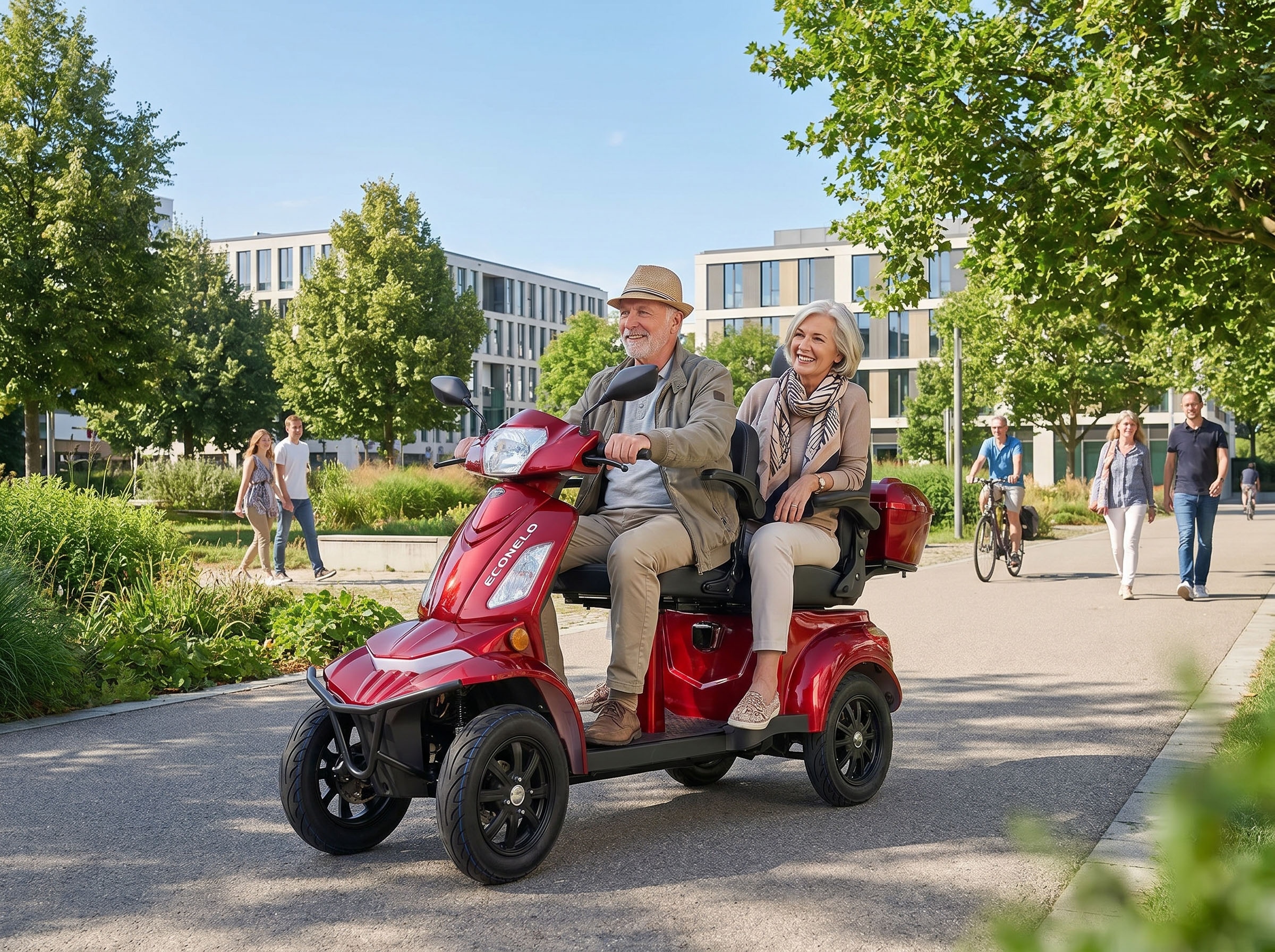 ECONELO Elektromobil »E-Seniorenmobil VISTA Quarter-1L, Lithium-Akku, 4-Rad, 60V, 1000 Watt« 1.000 W 25 km/h