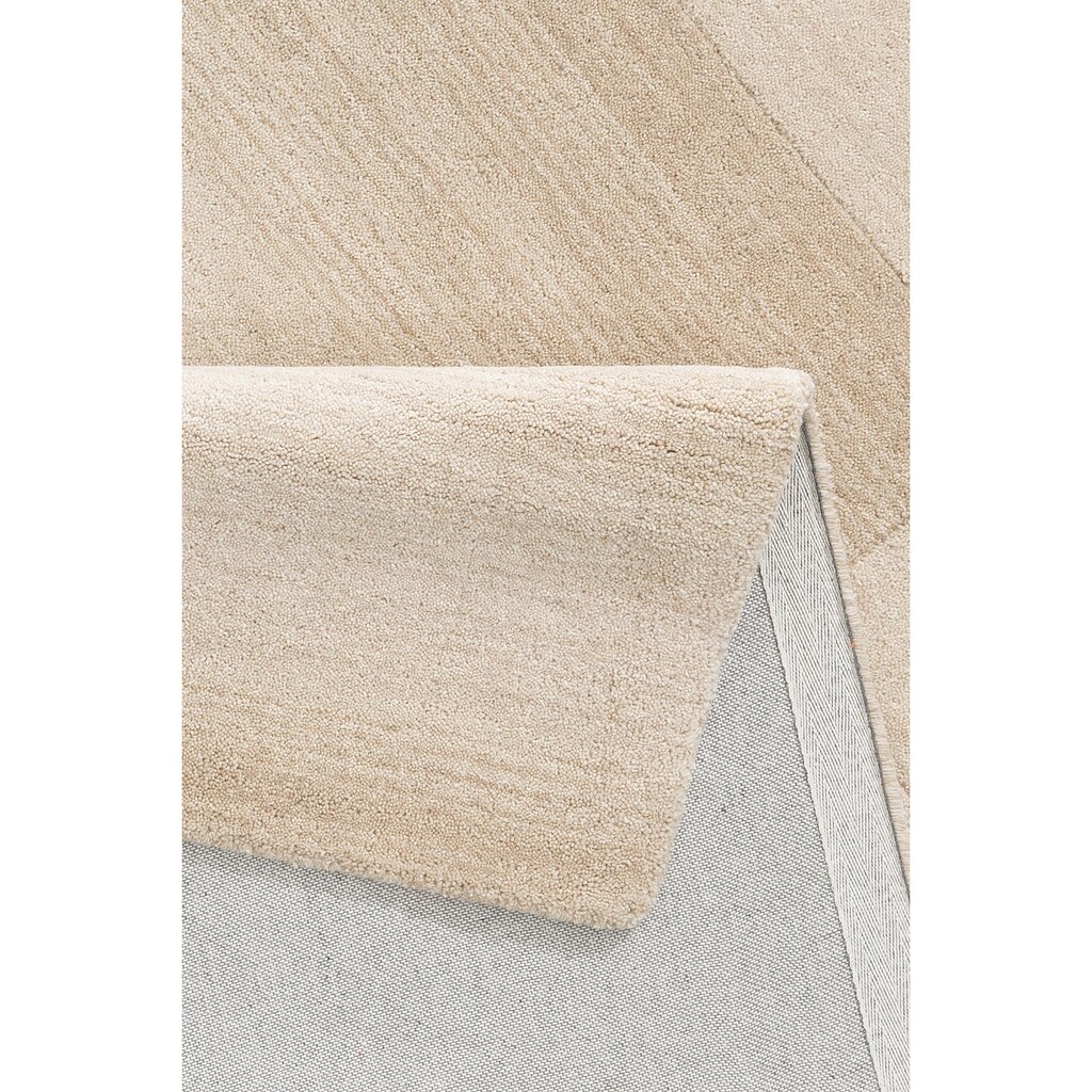 THEKO Wollteppich »Jorun«, rechteckig, 14 mm Höhe, Handweb Teppich, reine Wolle, modernes Design, handgewebt, ideal im Wohnzimmer & Schlafzimmer