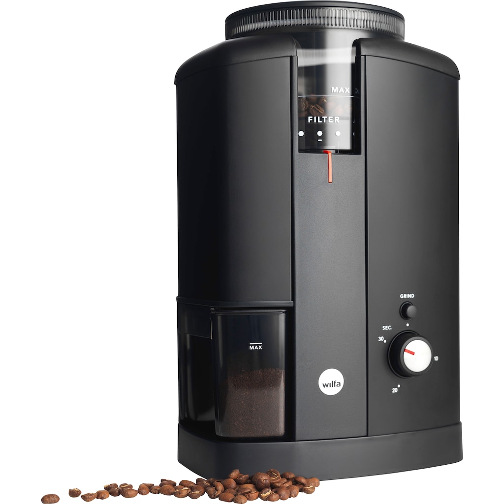 wilfa Kaffeemühle »Svart Aroma CGWS-130B, 605771«, 250 g Bohnenbehälter