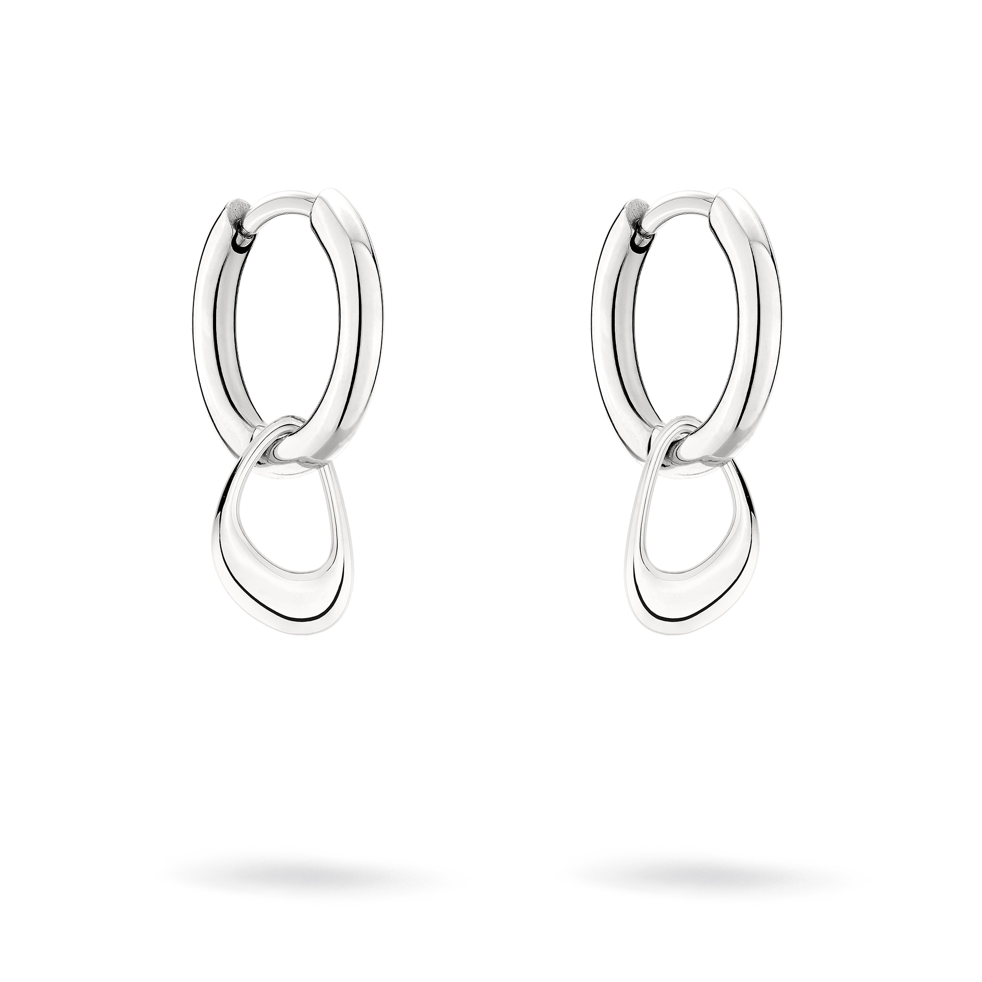 Liebeskind Berlin Paar Creolen »Schmuck Geschenk Edelstahl Ohrringe The Organic«, Einhänger abnehmbar