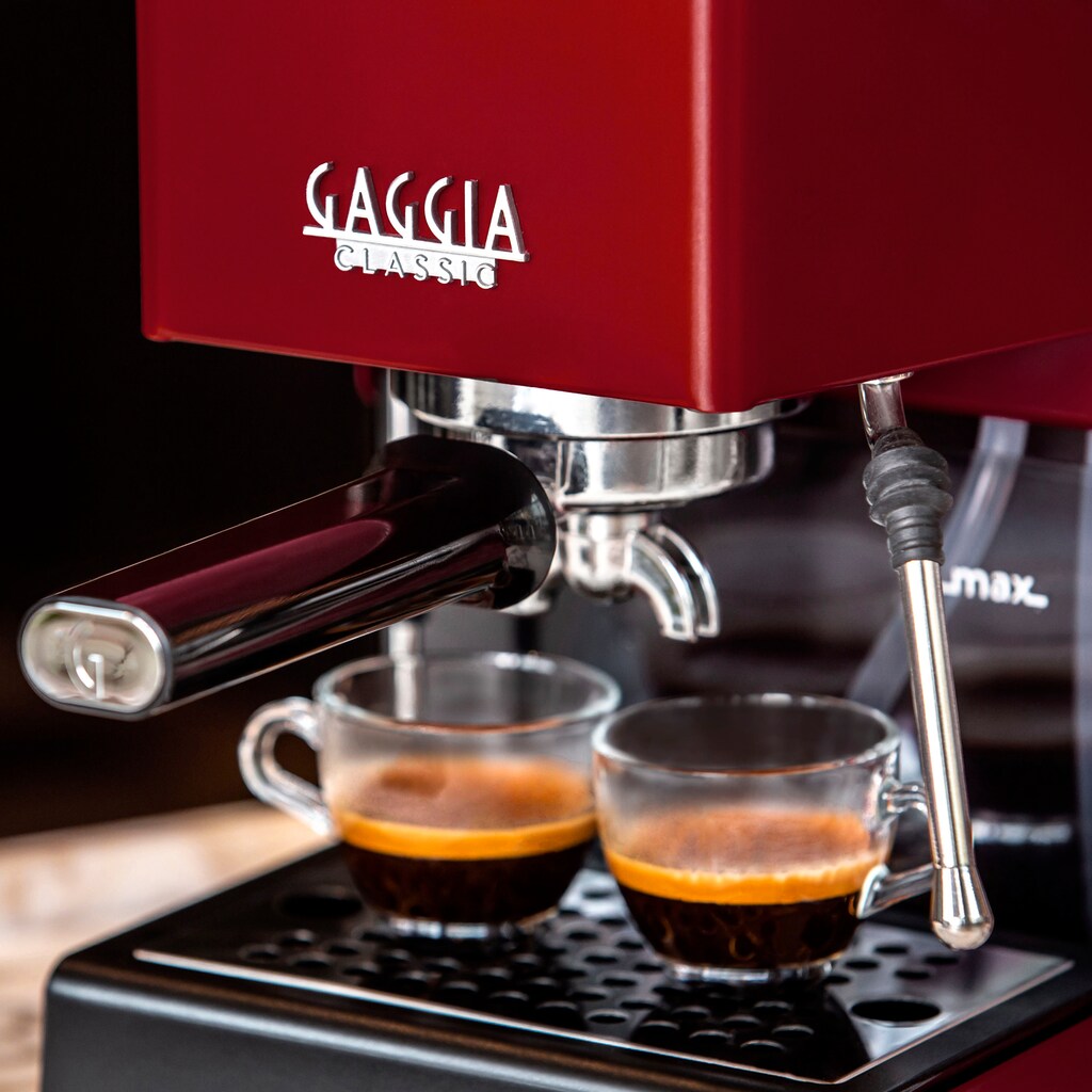 Gaggia Siebträgermaschine »New Classic Stainless Steel«, vom Erfinder des Espresso - Barista@Home-Experience