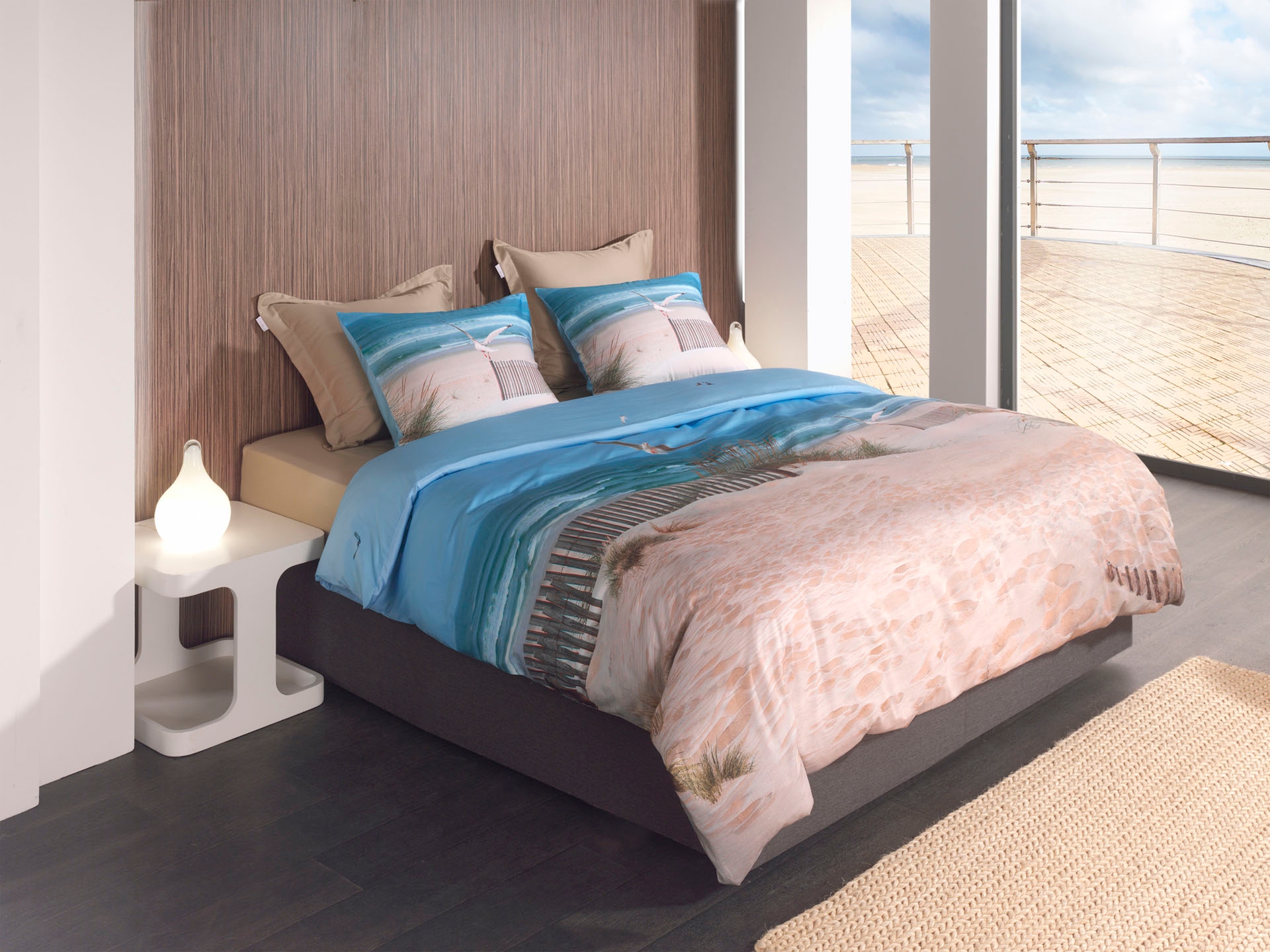 Heckett & Lane Bettwäsche »Spiaggia« 2 Stk. maritimes Design, 100% Baumwolle ab 135x200 cm.