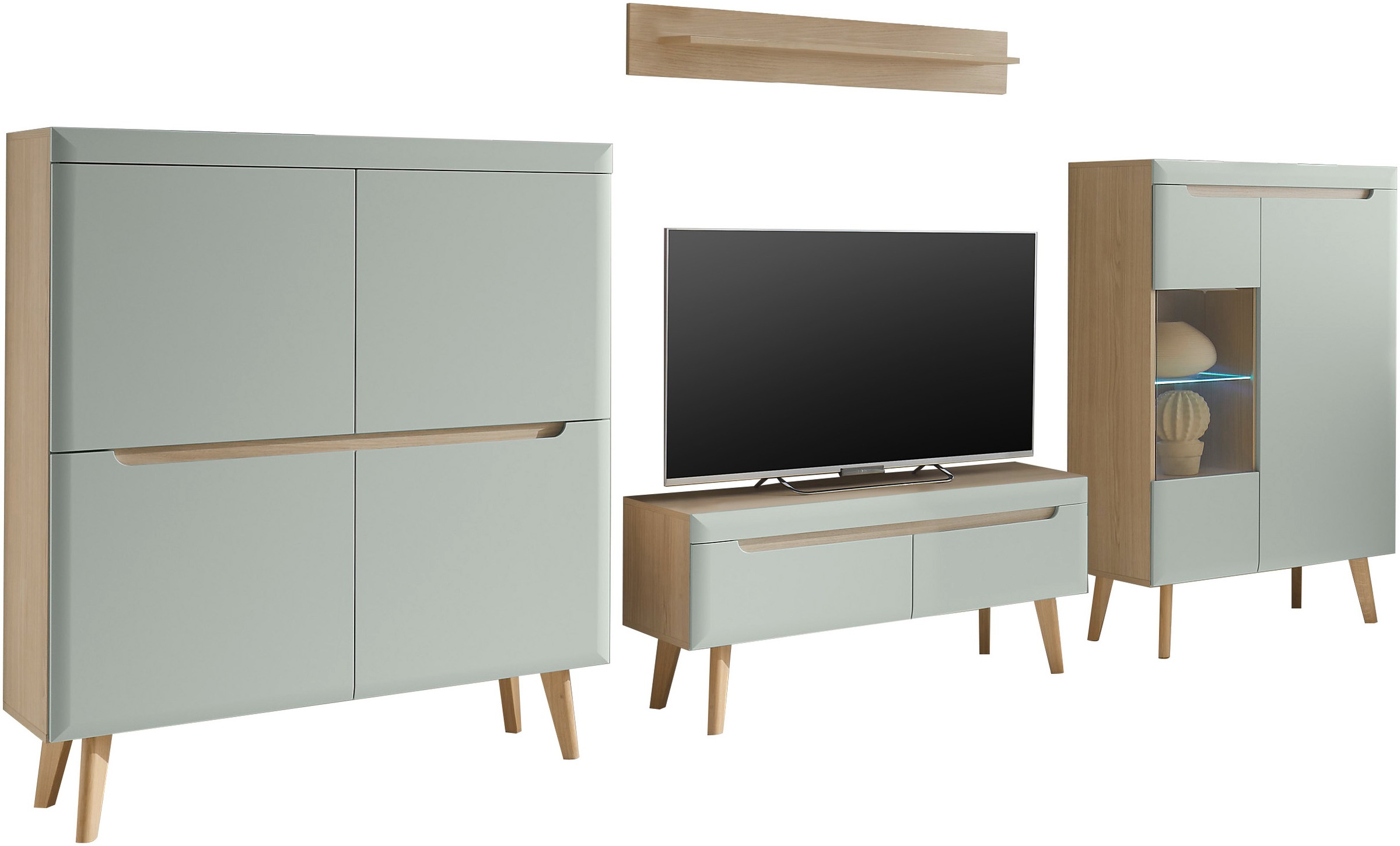 INOSIGN Wohnwand »Torge, Anbauwand, Schrankwand, Mediawand, Wohnzimmer-Set« günstig online kaufen