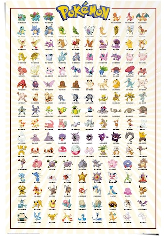 Reinders! Poster »Poster Pokemon«, Comic, (1 St.) kaufen