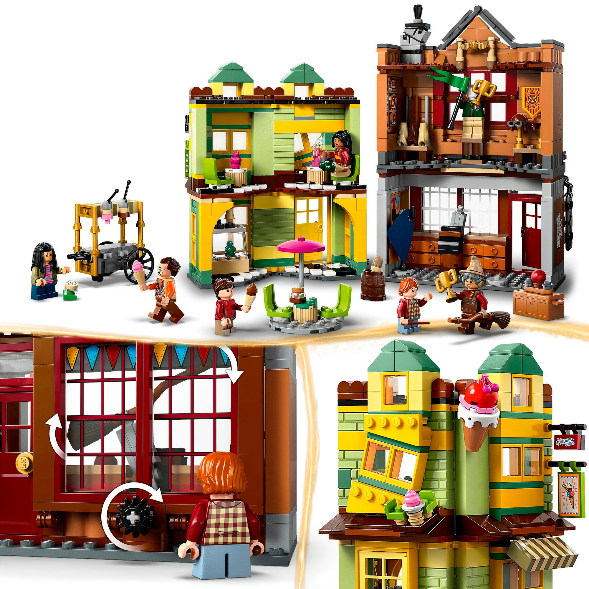 LEGO® Konstruktionsspielsteine »Qualität für Quidditch & Fortescues Eissalon (76452)«, (795 St.), LEGO Harry Potter™; Made in Europe