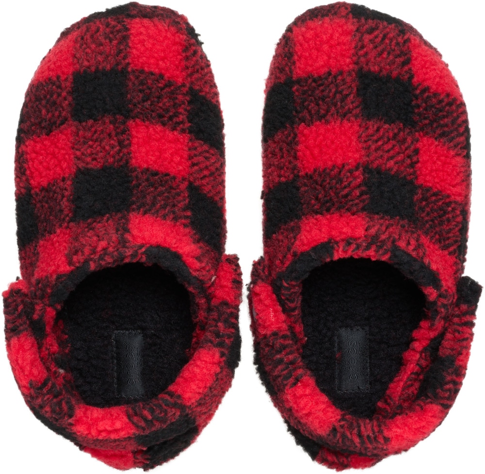 Crocs Hausschuh »Classic Buff Check Cozzy Slipper«  Pantoffel, Mule mit kariertem Muster