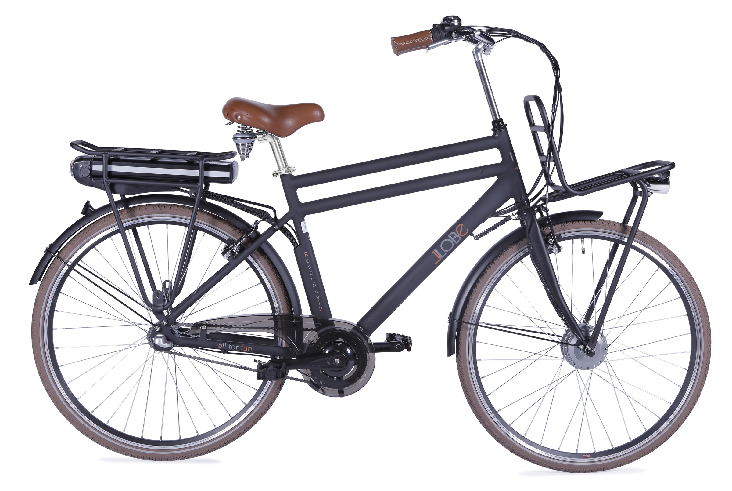 LLobe E-Bike »Rosendaal Gent 15,6 Ah«, 3 Gang, Frontmotor 250 W, Gepäckträger vorne kaufen