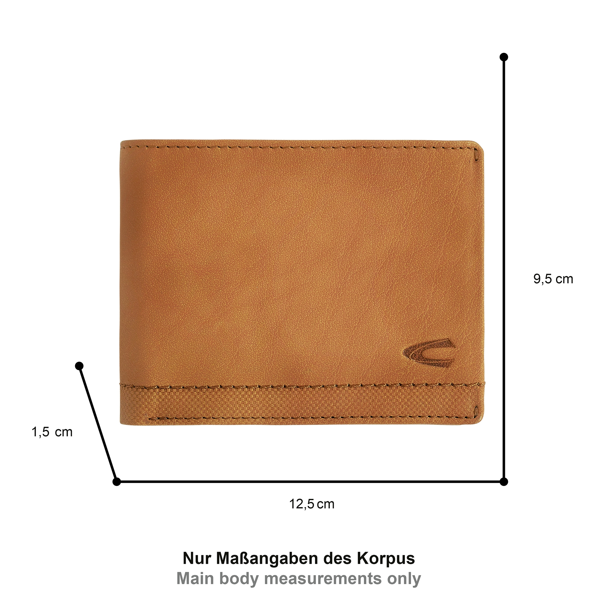 camel active Geldbörse »Nimbus« weich genarbtes Leder mit leicht abgesetzten Ziernähten, RFID Schutz