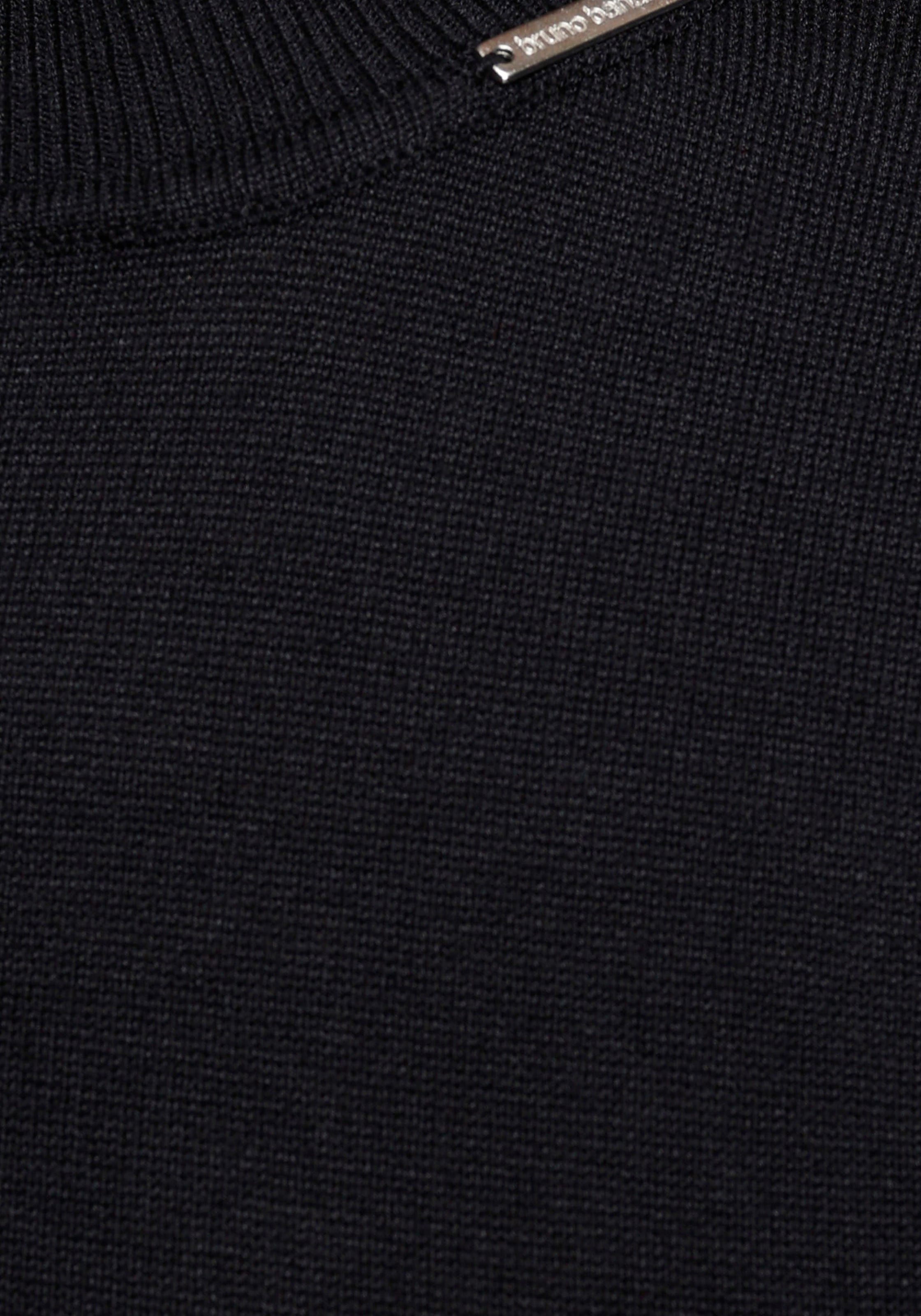 Bruno Banani Rollkragenpullover, mit Metalllogo