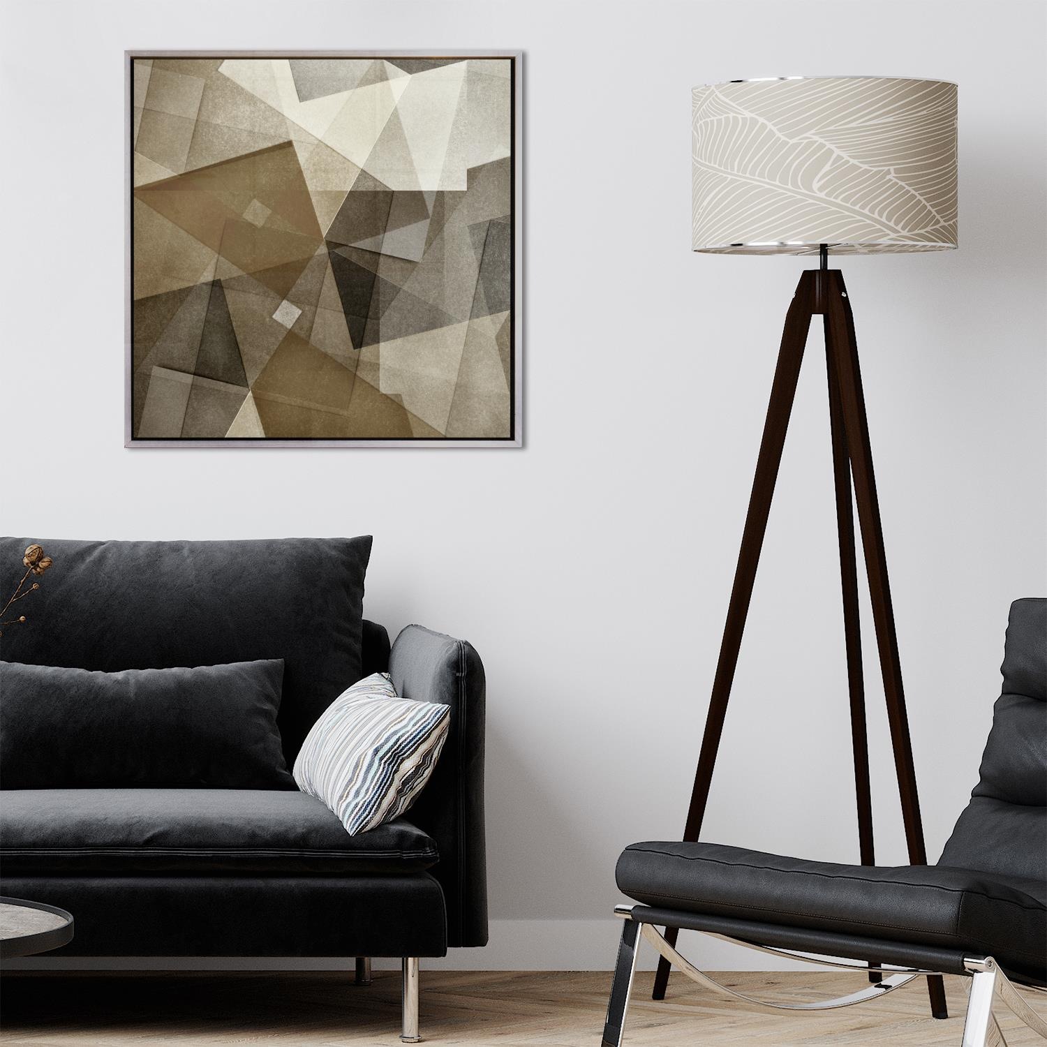queence Leinwandbild »Abstrakt Erdtöne«, Abstrakt-Abstrakte-Kunst-Modern, m günstig online kaufen