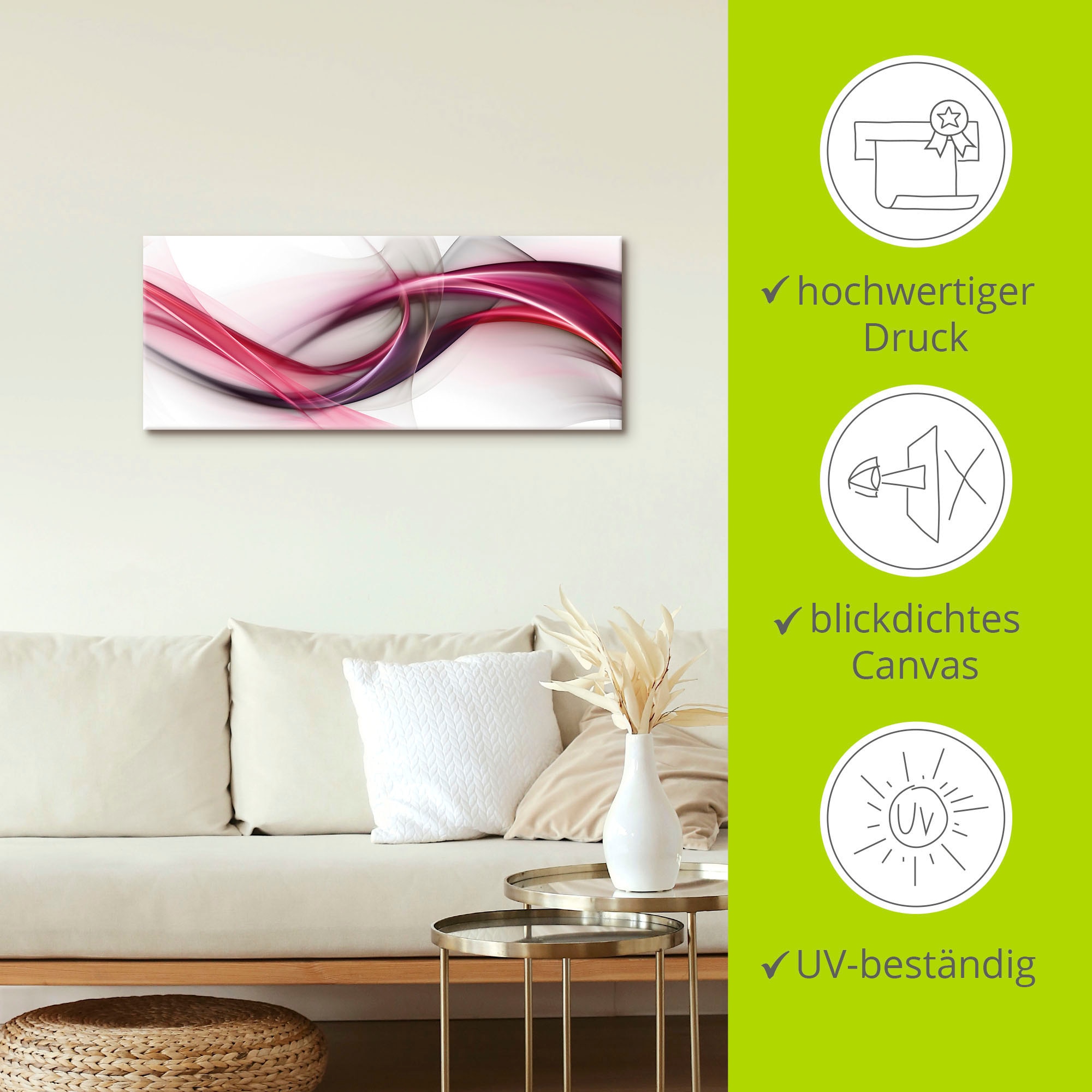 Artland Wandbild »Ideen«, Muster, (1 St.), als Alubild, Outdoorbild, Leinwandbild, Poster, Wandaufkleber