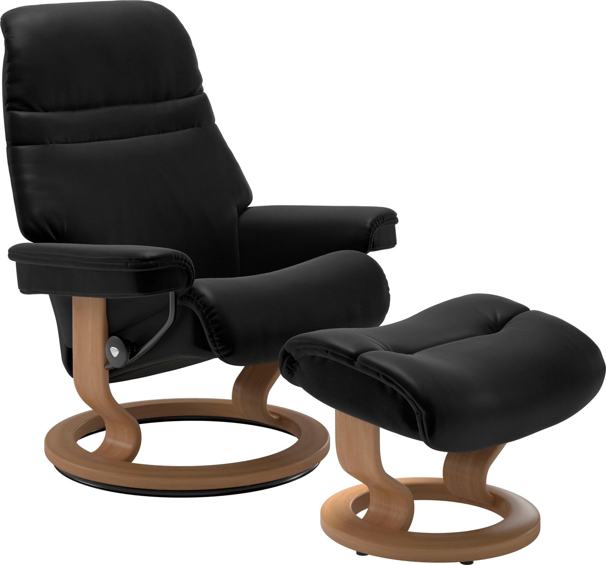 Stressless® Relaxsessel »Sunrise« Relaxsessel mit Hocker, mit Classic Base, günstig online kaufen