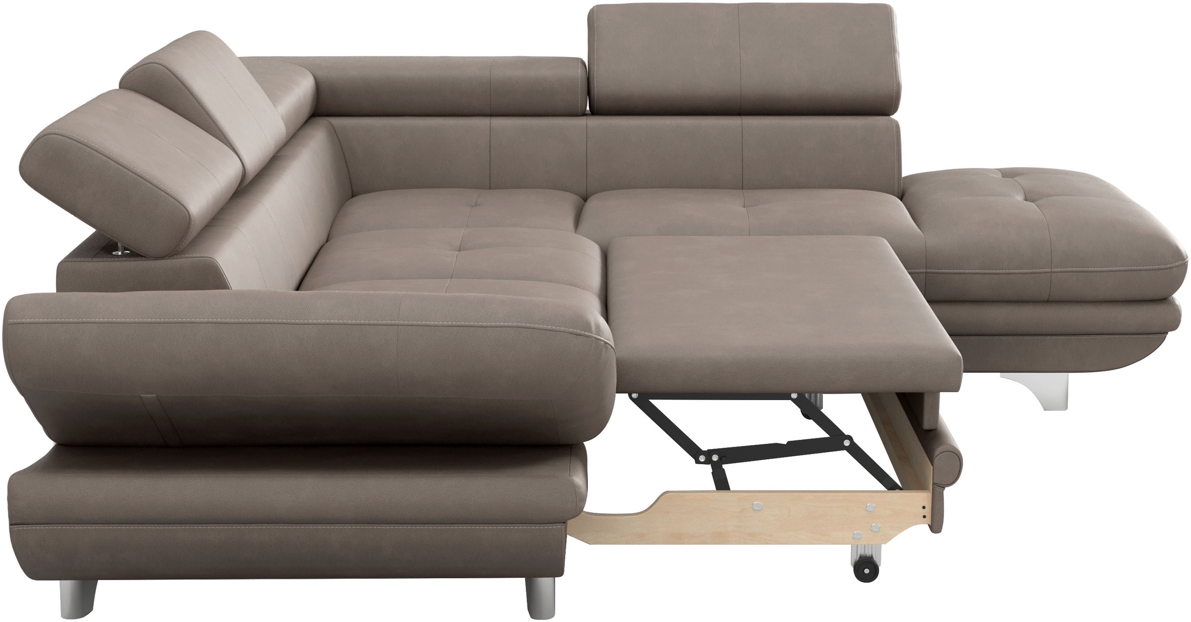 COTTA Ecksofa »Enterprise L-Form«, mit Arm- & Kopfteilverstellung, wahlweise mit Bettfunktion