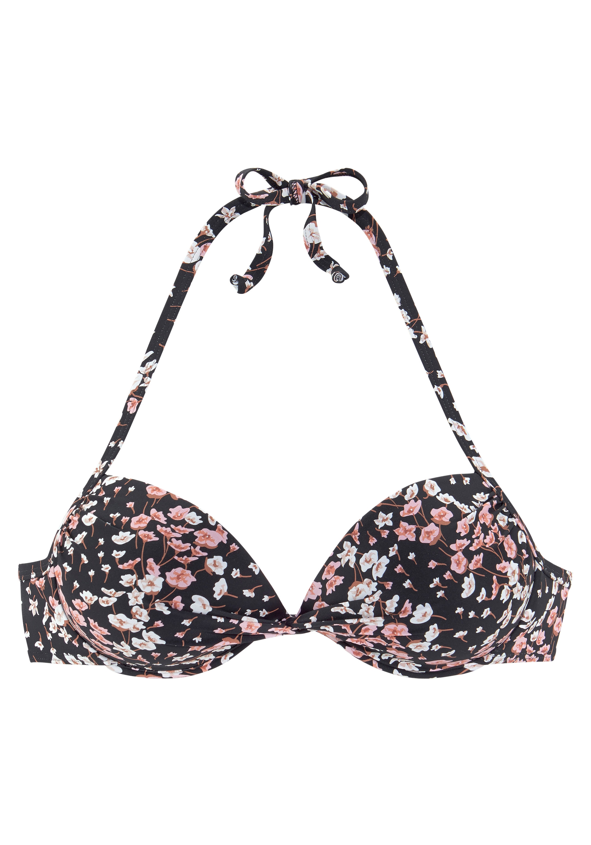 LASCANA Push-Up-Bikini-Top »Blair«, mit floralem Design