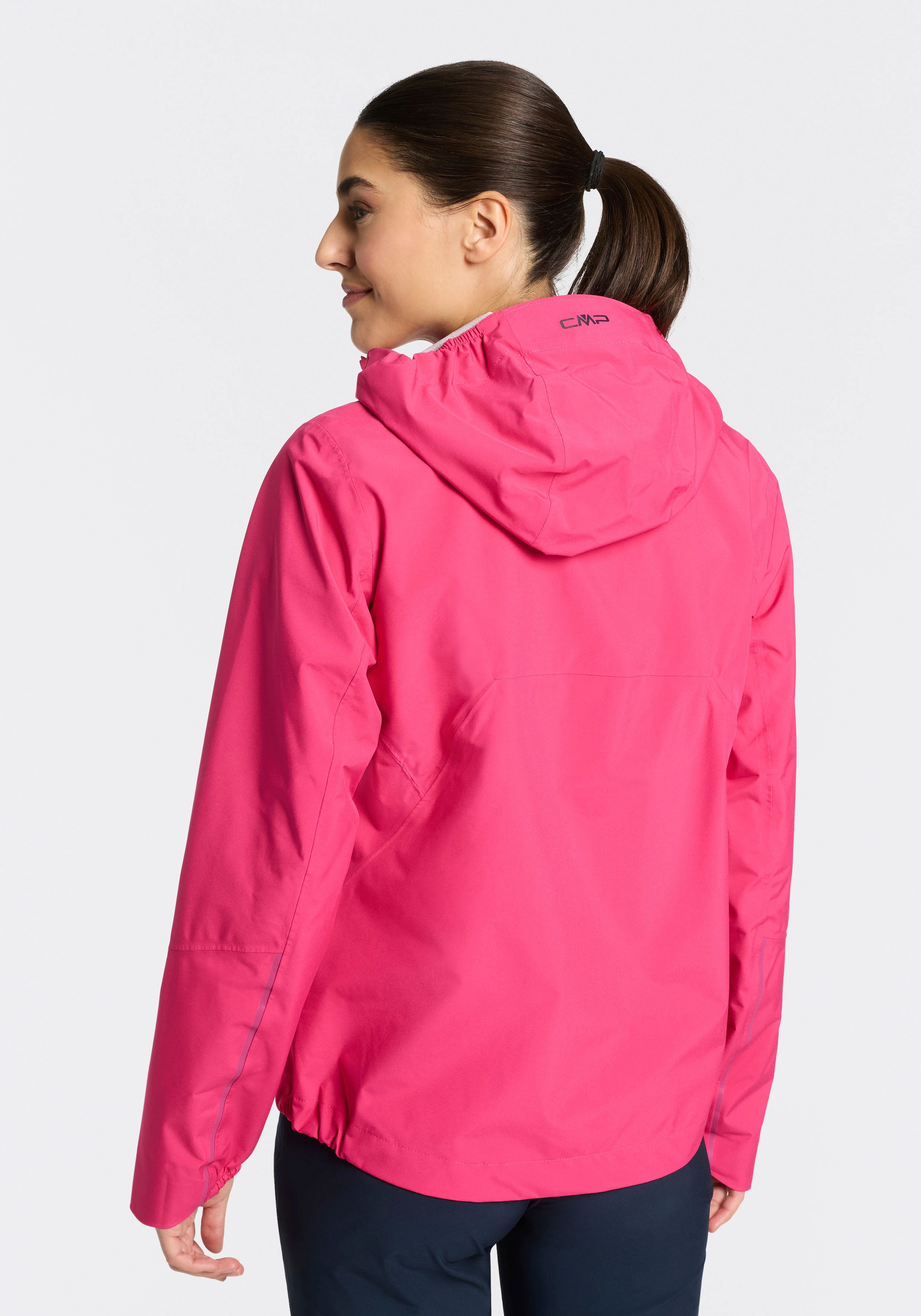 CMP Regenjacke mit regulierbarer Kapuze, 2-Lagen-Konstruktion, wasserabweisend