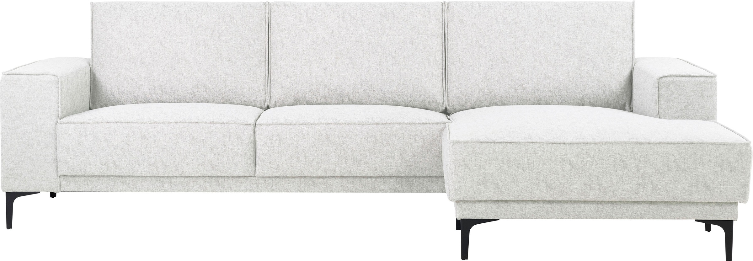 Places of Style Ecksofa »Polsterecke Oland, Struktur, Flachgewebe, Luxus-Mi günstig online kaufen
