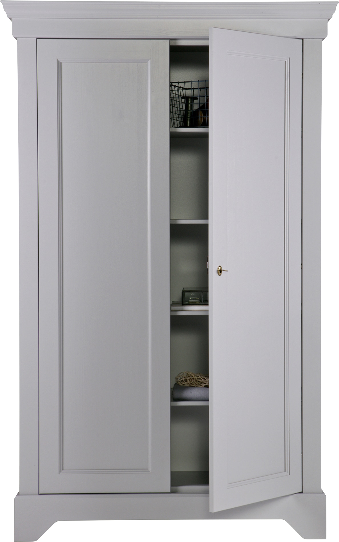 WOOOD Garderobenschrank »Isabel«, mit 4 Fachböden, H 191 cm x B 118 cm
