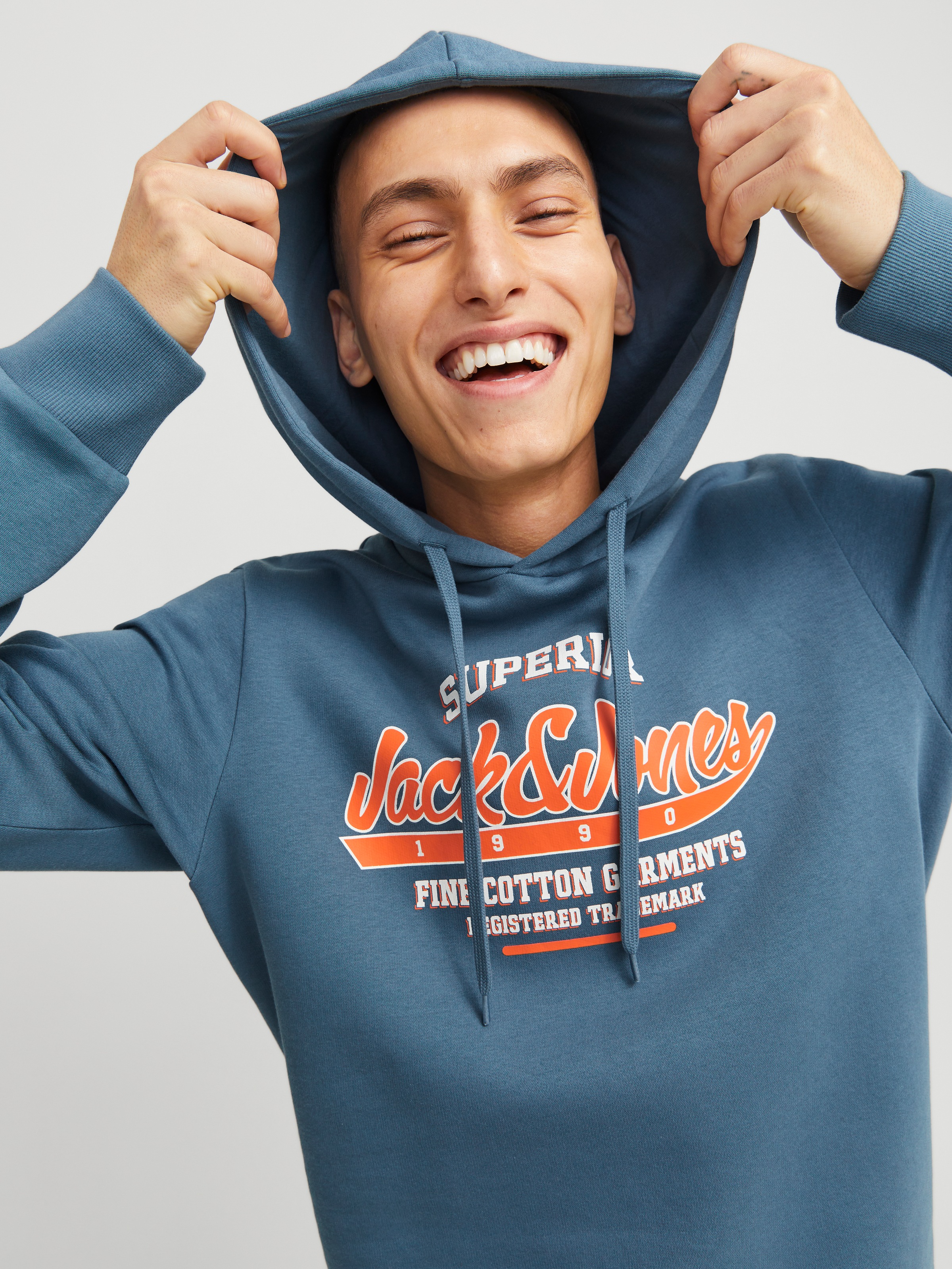 Jack & Jones Kapuzensweatshirt »JJELOGO SWEAT HOOD 2 COL 24/25 NOOS«, mit Logo Print
