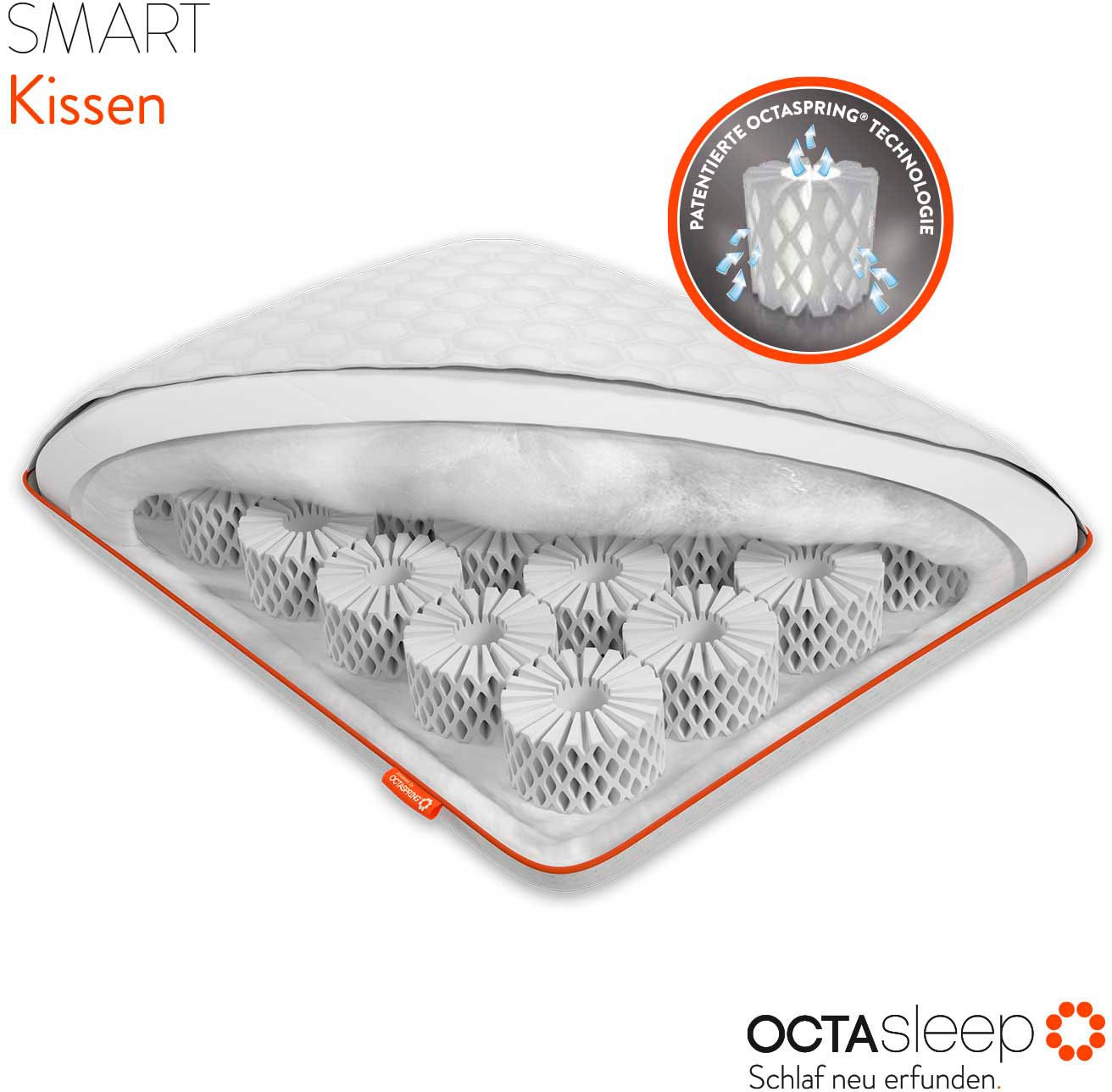 OCTAsleep Nackenstützkissen »Octasleep Smart Pillow«, Füllung: 100% Polyest günstig online kaufen