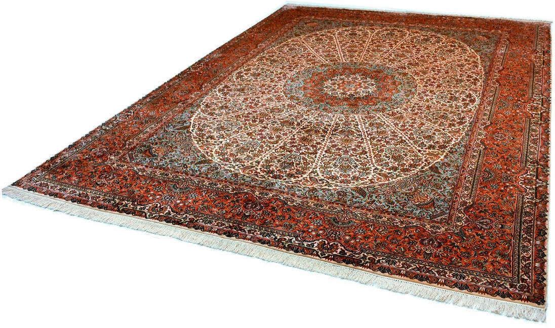 Kayoom Seidenteppich »Kashan 12287«, rechteckig, Einzelstück mit Zertifikat günstig online kaufen