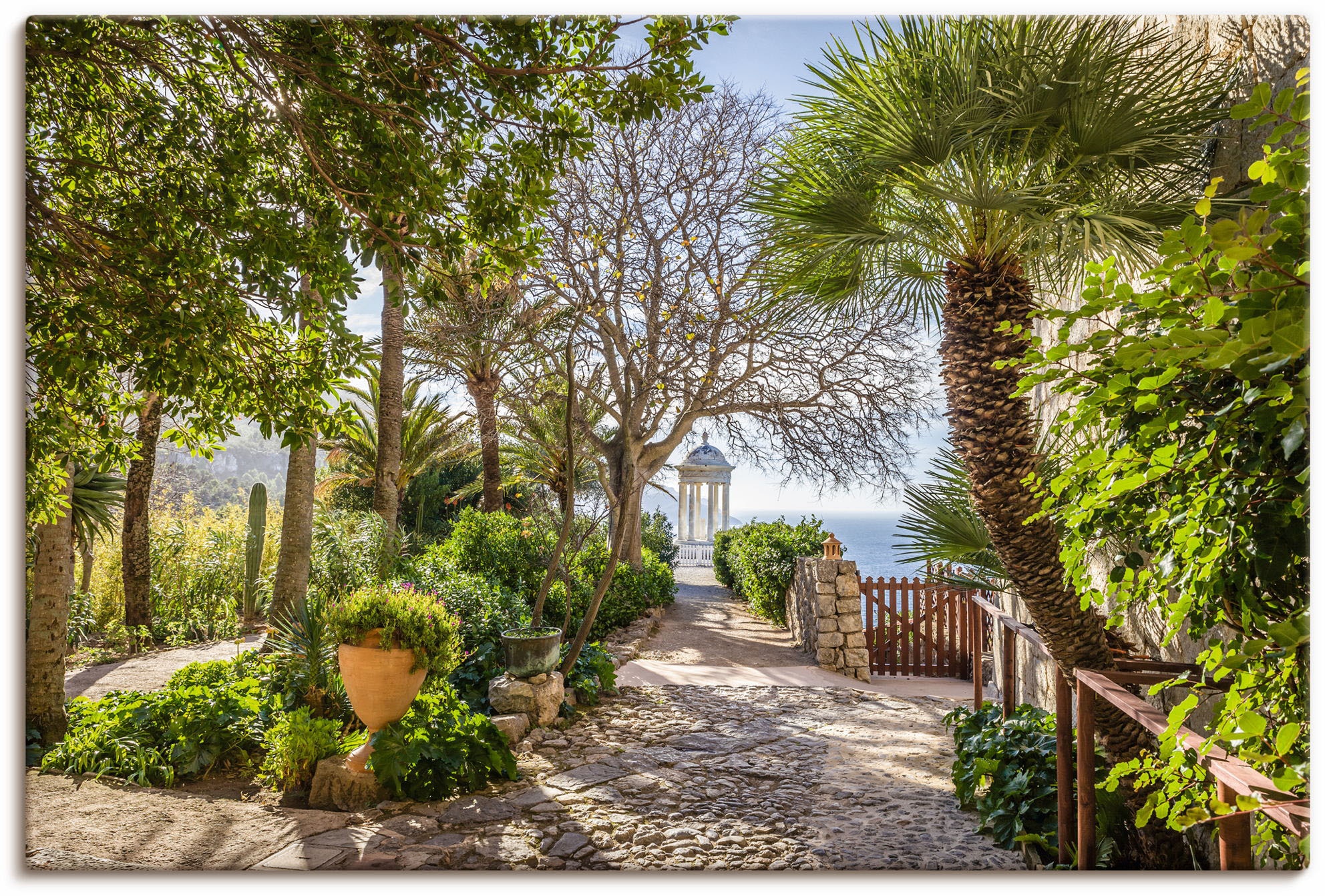 Artland Wandbild »Garten Son Marroig bei DeiÃ , Mallorca«, Gartenbilder, (1 St.), als Alubild, Outdoorbild, Leinwandbild, Poster in verschied. Größen