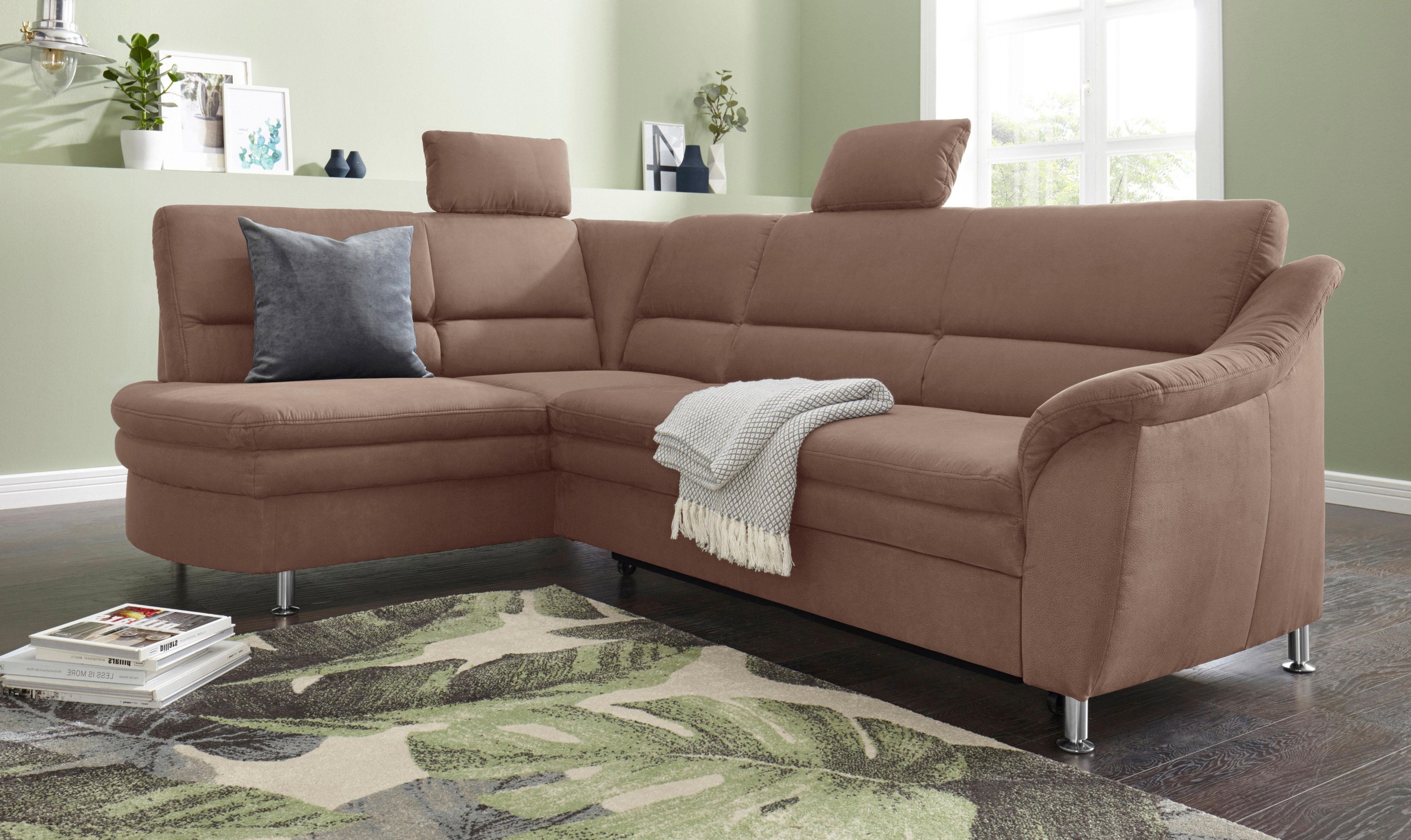 sit&more Ecksofa »Cardoso L-Form« mit Federkern, wahlweise mit Bettfunktion günstig online kaufen