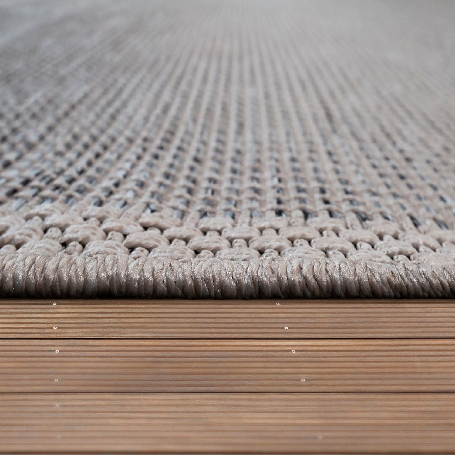Paco Home Teppich »Quebec 135«, rechteckig, Flachgewebe, meliert, mit  Bordüre, In- und Outdoor geeignet auf Rechnung bestellen