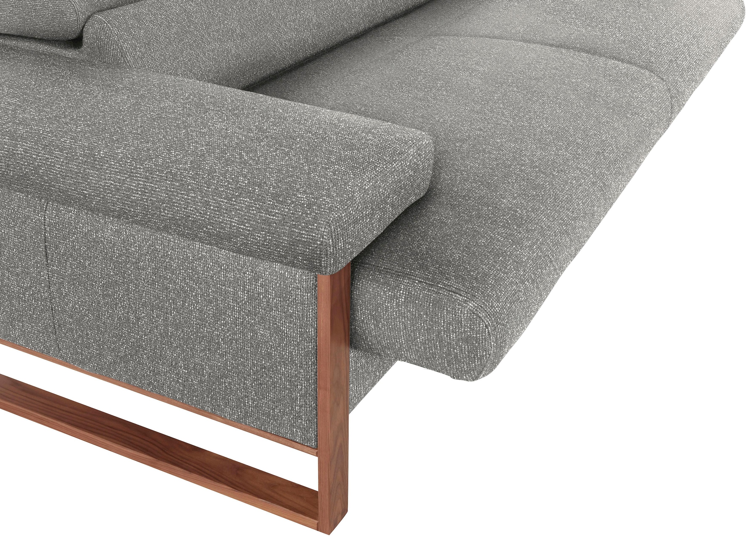 W.SCHILLIG 2-Sitzer »finn«, German Design Award 2016, Fußgestell Nussbaum natur, Breite 210 cm