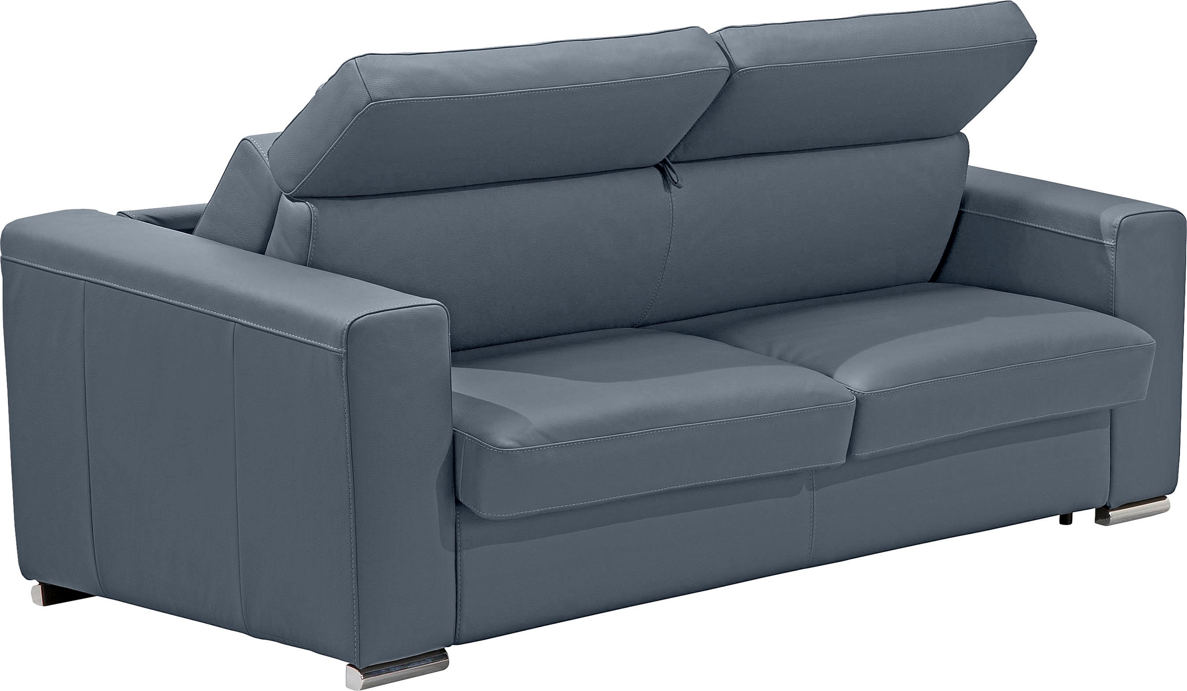 Egoitaliano Schlafsofa »Cabiria, Design und super Sitz- und Liegekomfort«, Sofa inkl. Schlaffunktion, Kopfteile verstellbar, mit Metallfüßen