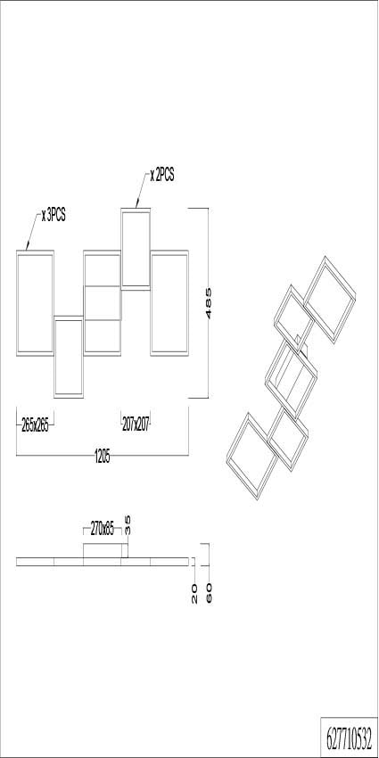 TRIO Leuchten LED Deckenleuchte »Sorrento«, 1 flammig-flammig, LED Deckenlampe mit Switch Dimmer, 3400 Lumen