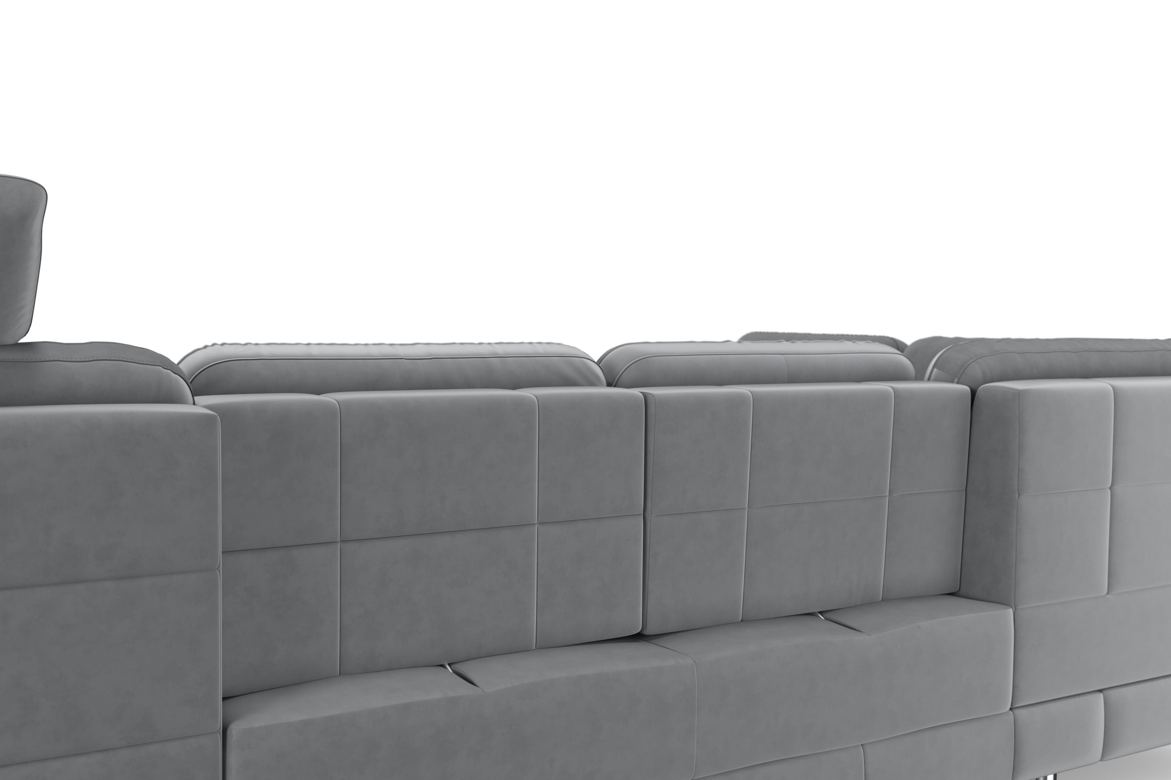 sit&more Wohnlandschaft »Bendigo U-Form«, inklusive Sitztiefenverstellung, Bodenfreiheit 12 cm, in 2 Fußfarben
