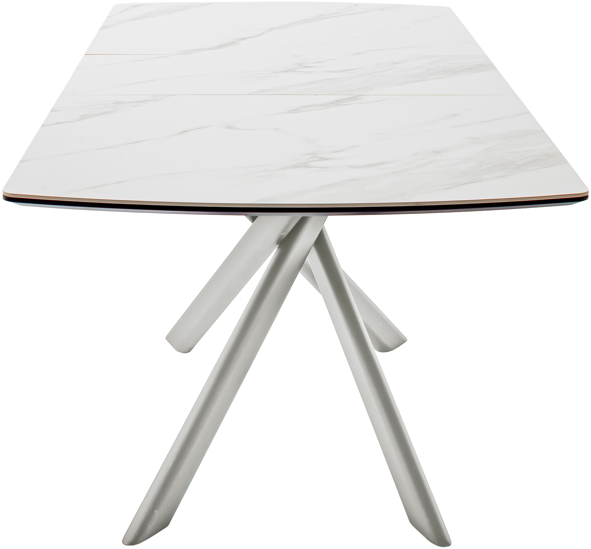 MCA furniture Esstisch »VANINO Auszugtisch 180-230 cm marmoriert«, (1 St.), Keramik,Edelstahl,Synchronauszug,ausziehbar,8-10 Personen
