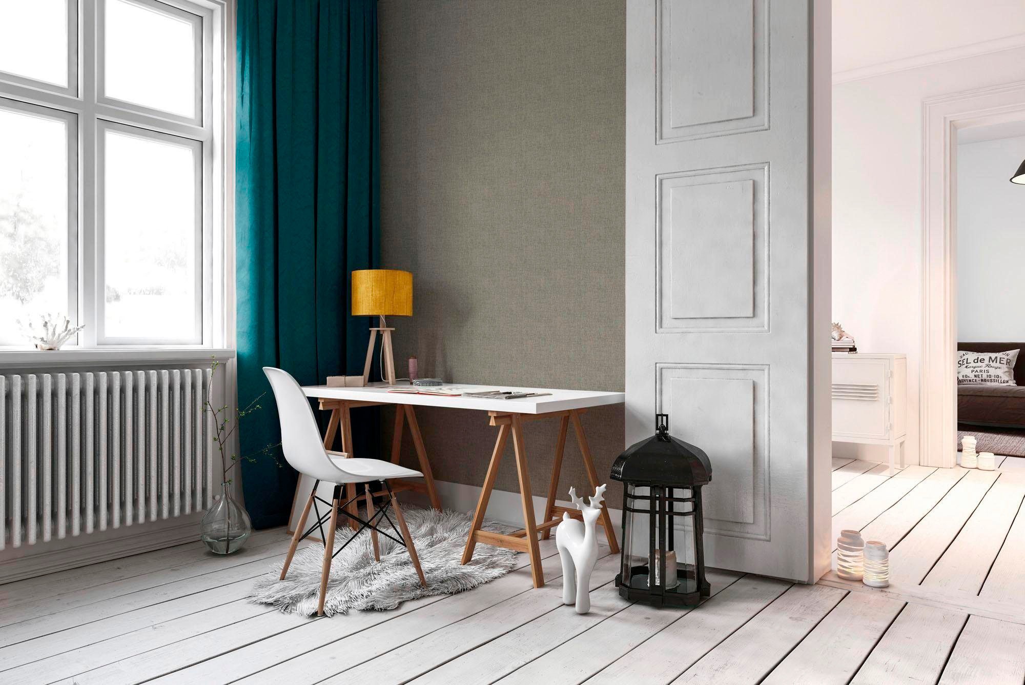 Architects Paper Vliestapete »Absolutely Chic«, unifarben-einfarbig-Strukturmuster, Designtapete Tapete Struktur Tapeten Wohnzimmer Schlafzimmer Küche