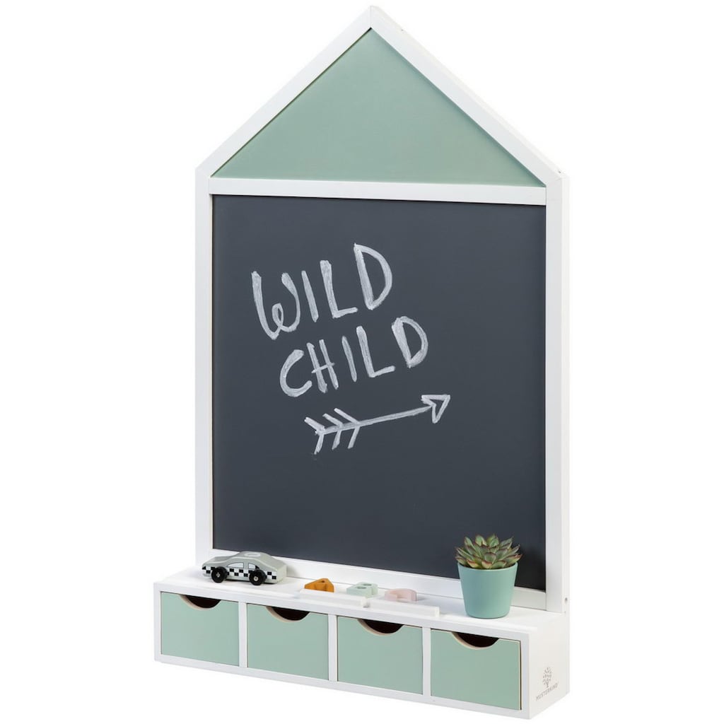 MUSTERKIND® Wandtafel »Juncus, weiß/mint«