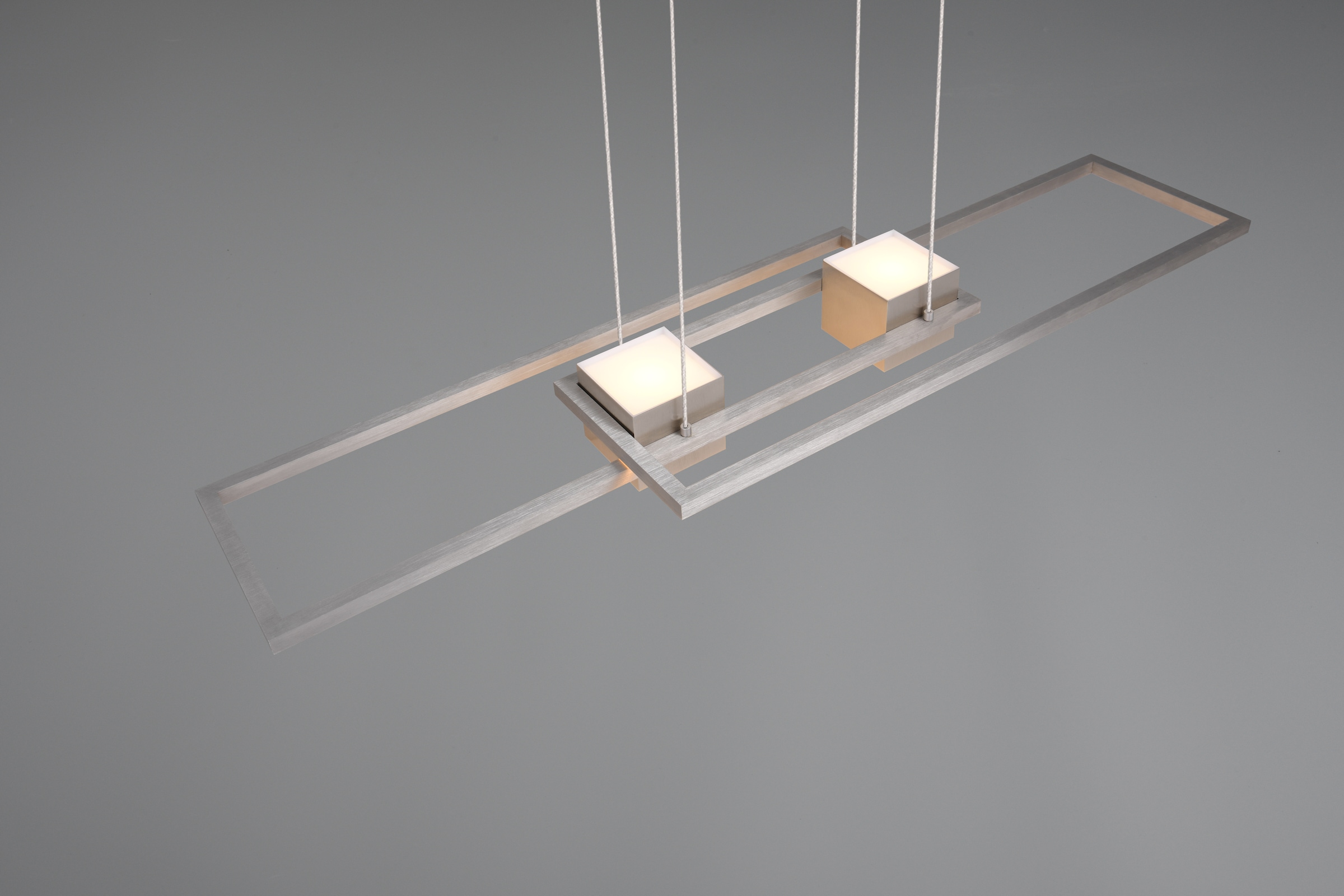 TRIO Leuchten LED Pendelleuchte »ALBANY, LED Hängelampe Wohnzimmer mit Fernbedienung, dimmbar, CCT«, 1 flammig, Leuchtmittel LED-Board | LED fest integriert, Lichtfarbe einstellbar, Memoryfunktion, Nachtlicht, up-and-down Licht
