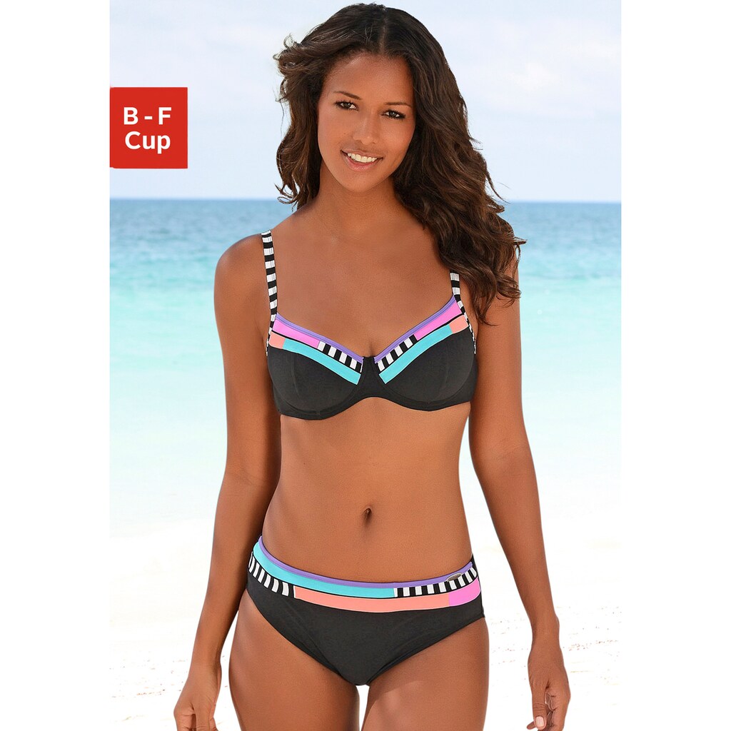 Sunflair Bügel-Bikini, mit schönen Kontrasteinsätzen