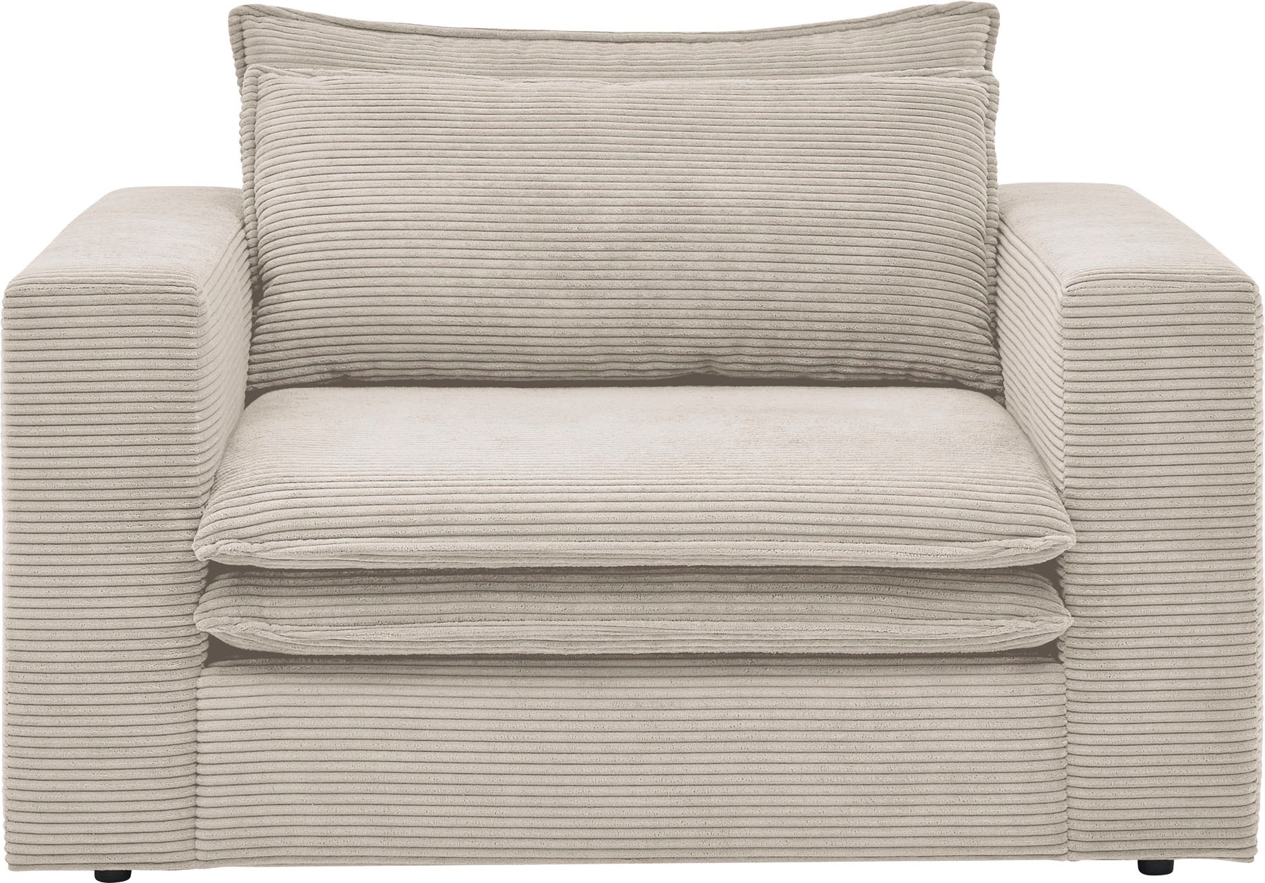 Home affaire Loveseat »PIAGGE« Hochwertiger Cord, trendiger Loveseat günstig online kaufen