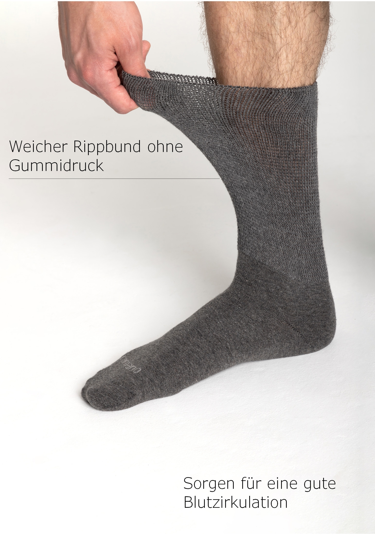 Camano Diabetikersocken »comfort« 4 Paar tlg. mit besonders Venen-freundlichem Material