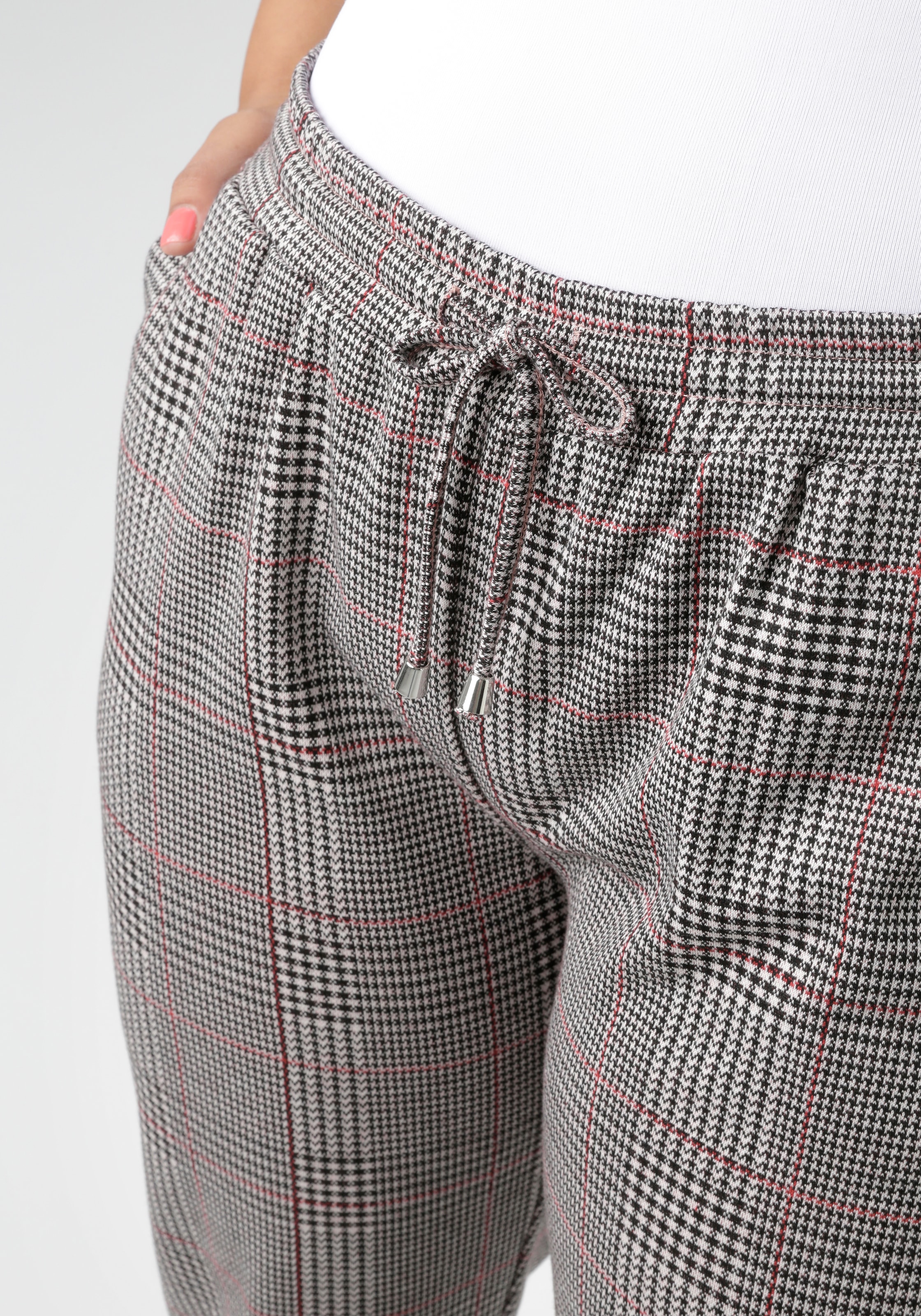 Aniston PLUS Schlupfhose, in trendigen Karodessin - NEUE KOLLEKTION