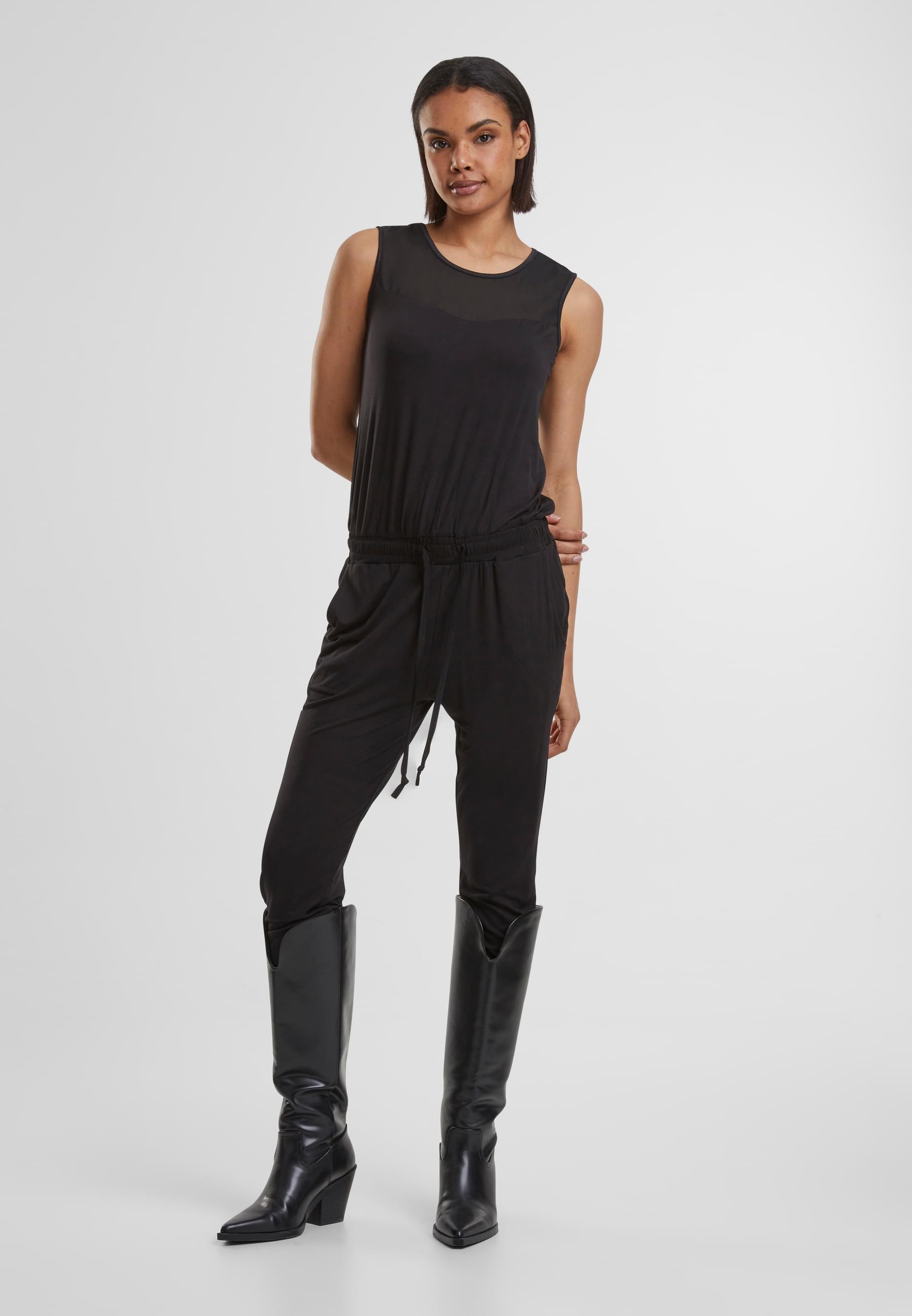 URBAN CLASSICS Jumpsuit »Urban Classics Damen Ladies Tech Mesh Long Jumpsuit« 1 Stk.