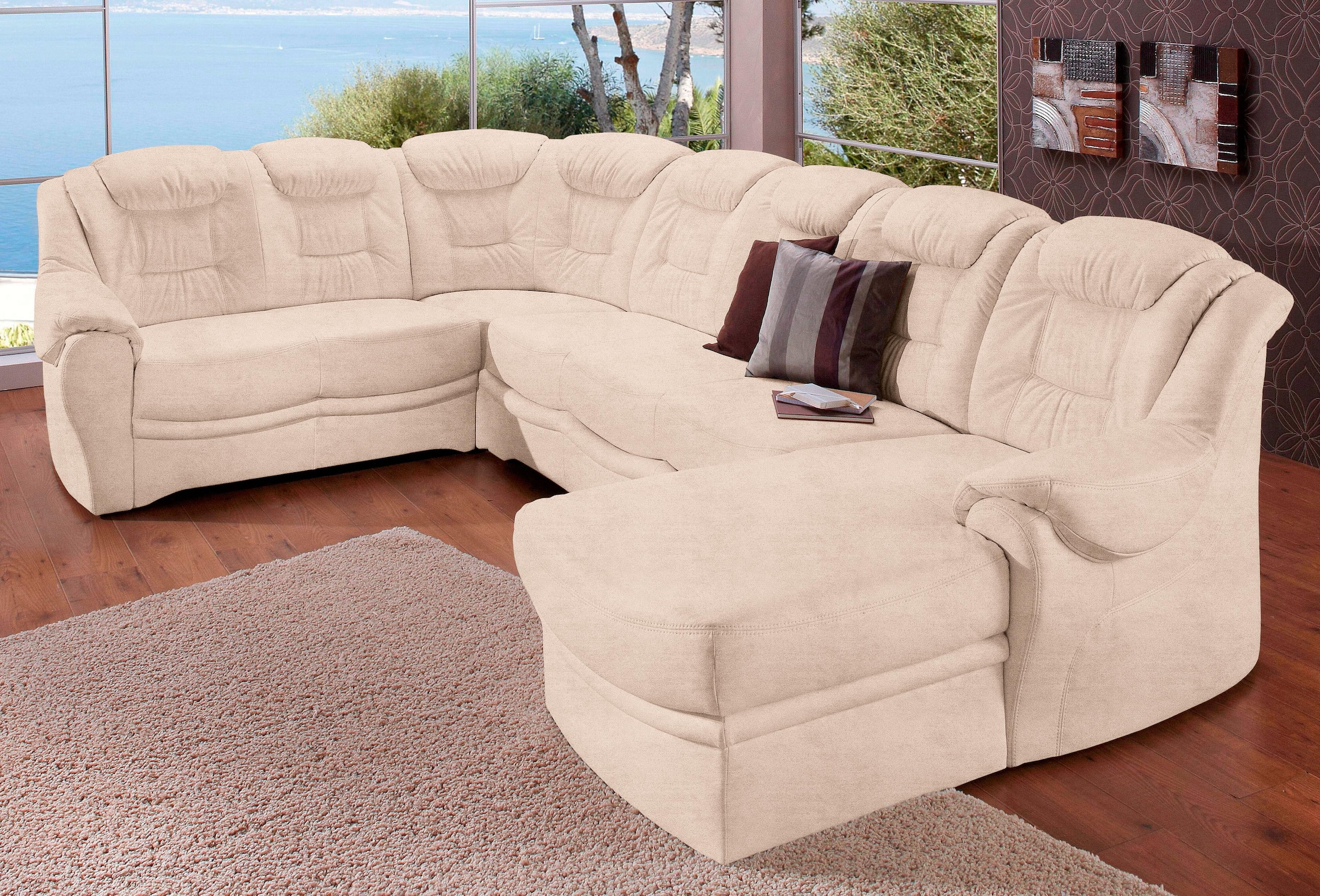 sit&more Wohnlandschaft »Bellevue U-Form« wahlweise mit Bettfunktion