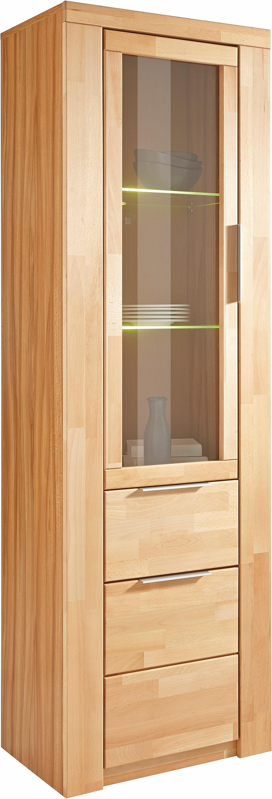 Home affaire Vitrine »ZARA75, 2 Glasboden variabel, Türen L/R, 1 Schublade, günstig online kaufen