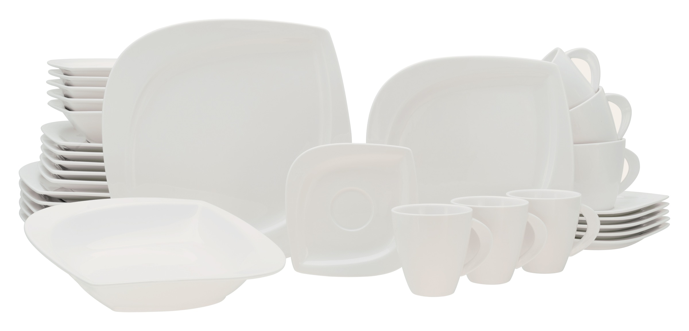 CreaTable Kombiservice »Geschirr-Set Melbourne«, (Set, 30 tlg., Kaffeeservi günstig online kaufen
