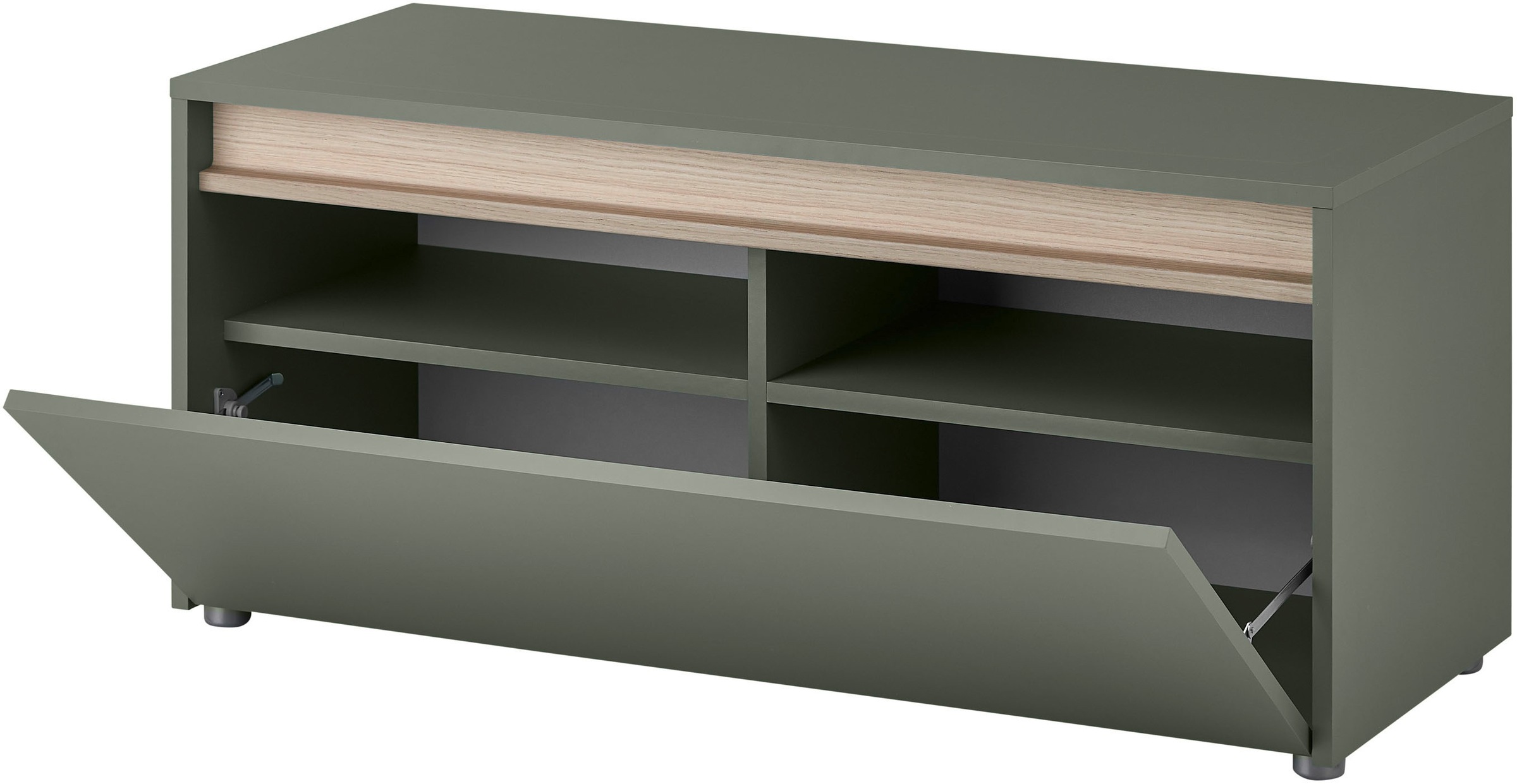 INOSIGN Schuhbank »GiRON/CiTY, Garderobenbank mit Klappe, Sitzbank in vier Farben«, viel Stauraum, Platz für ca. 8 Paar Schuhe, 100 cm breit