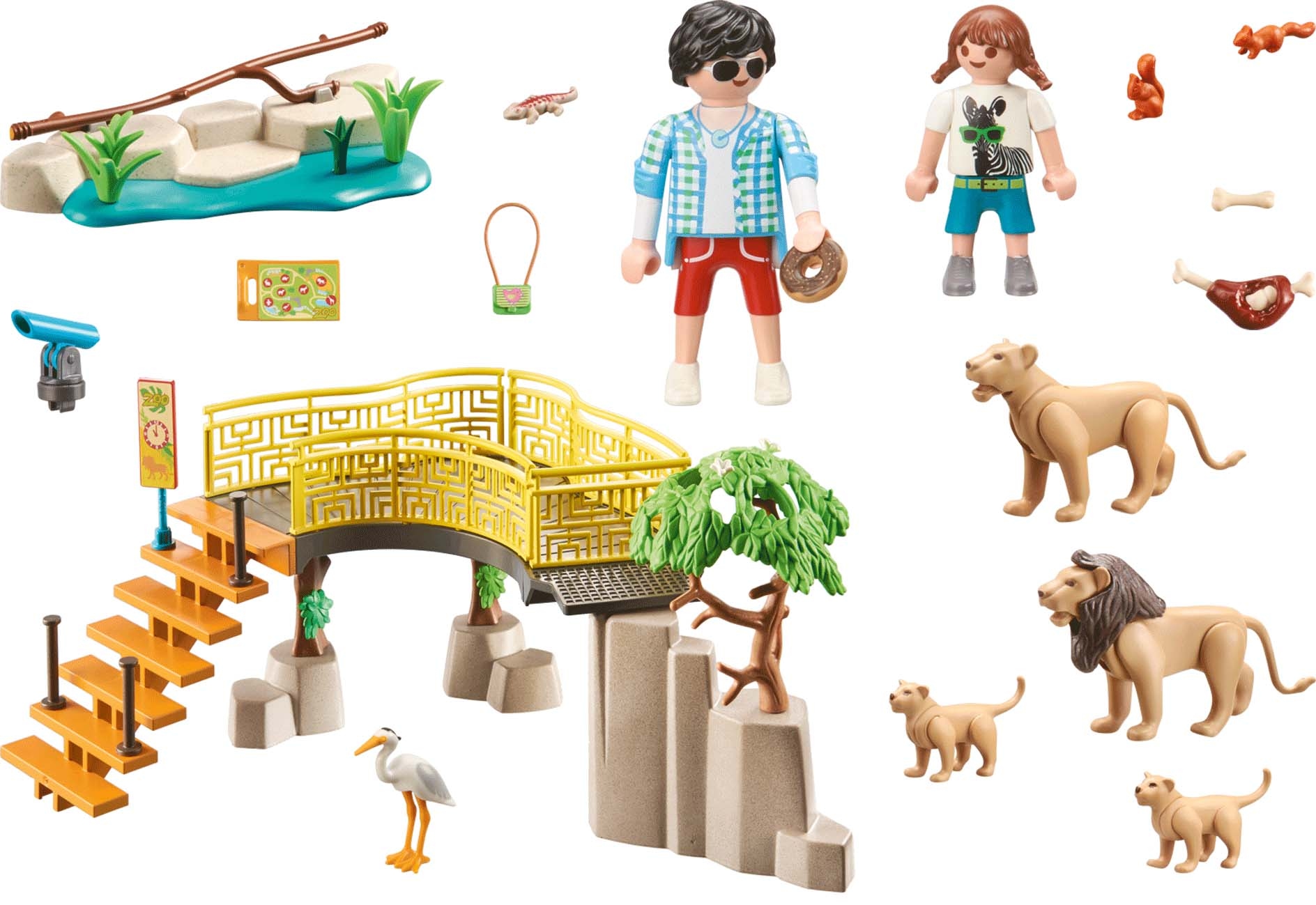 Playmobil® Konstruktions-Spielset »Löwen im Freigehege (71192), Family Fun«, (58 St.), Made in Germany