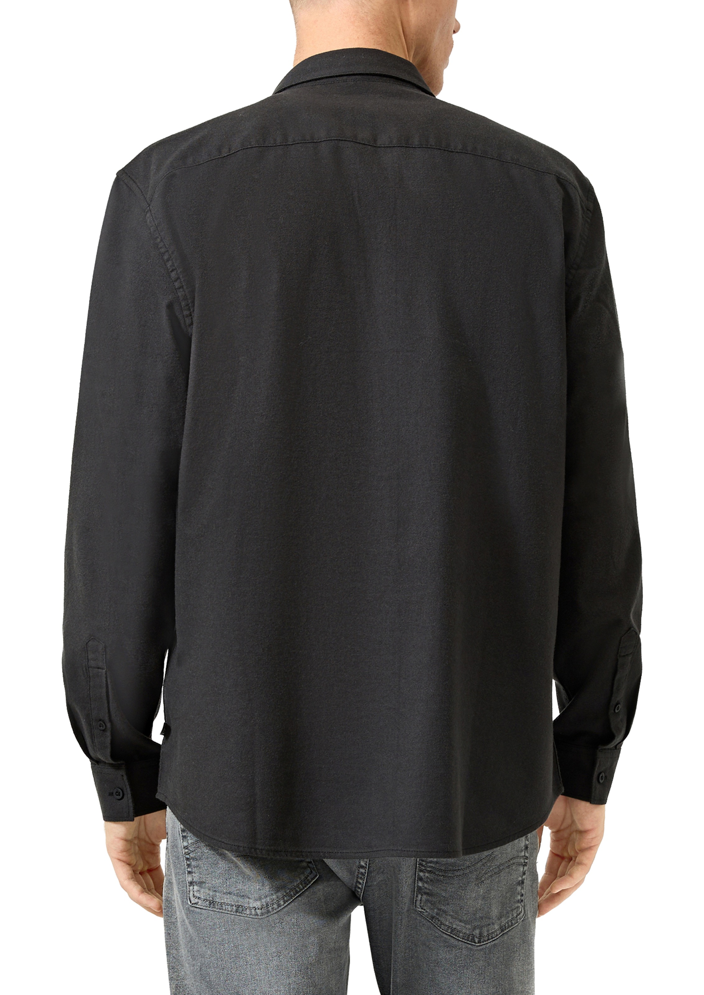 QS Flanellhemd Button-down-Kragen, Regular fit