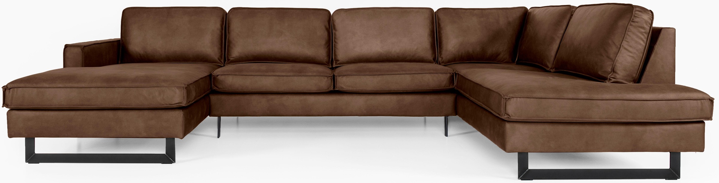 Places of Style Wohnlandschaft »Pinto, 350 cm, U-Form, XXL, mit Ottomanen«, günstig online kaufen